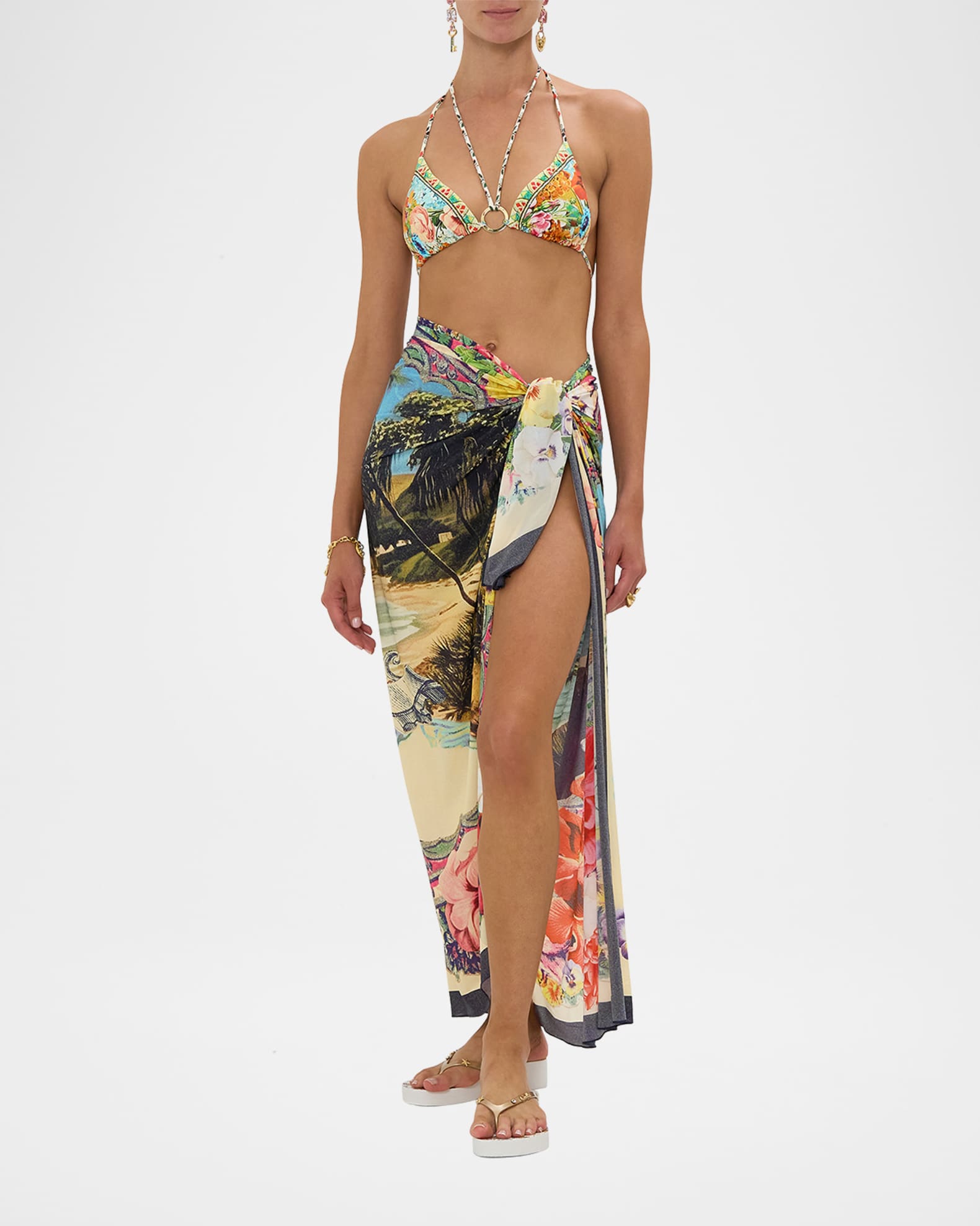 Bathing Bombshell Long Sarong Coverup - Thumbnail 2