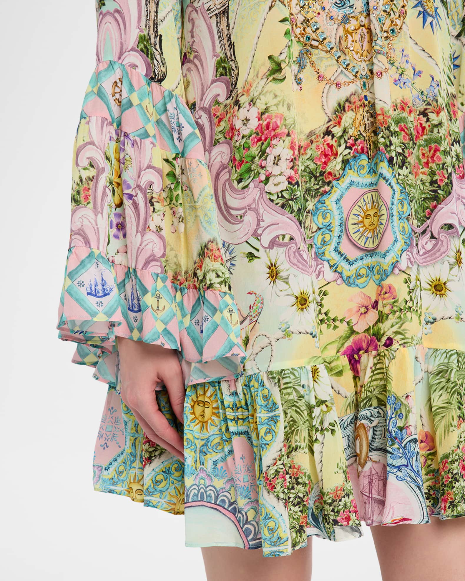 A LINE FRILL DRESS SOLIS HEART
