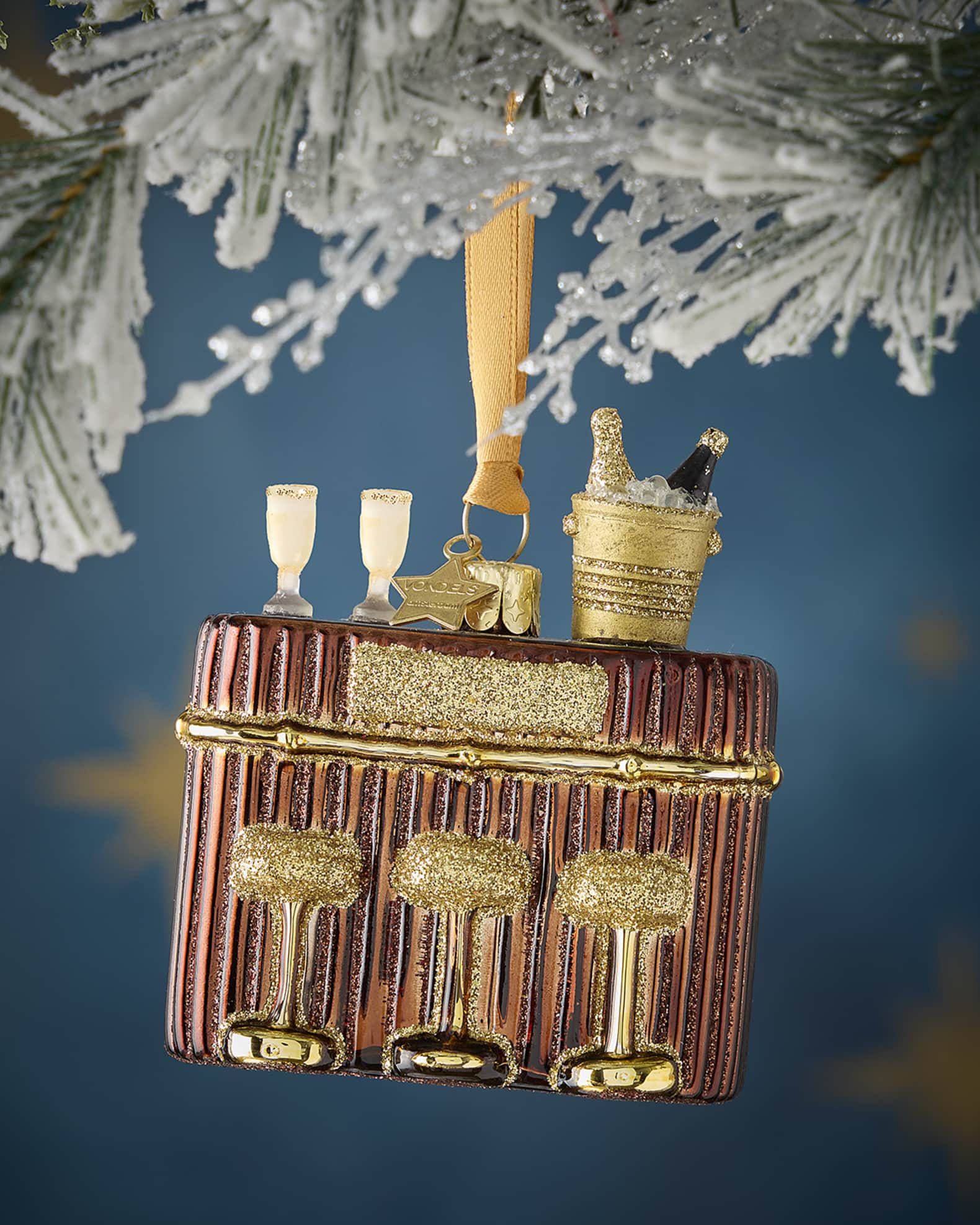 Vondels Cocktail Bar Christmas Ornament | Neiman Marcus