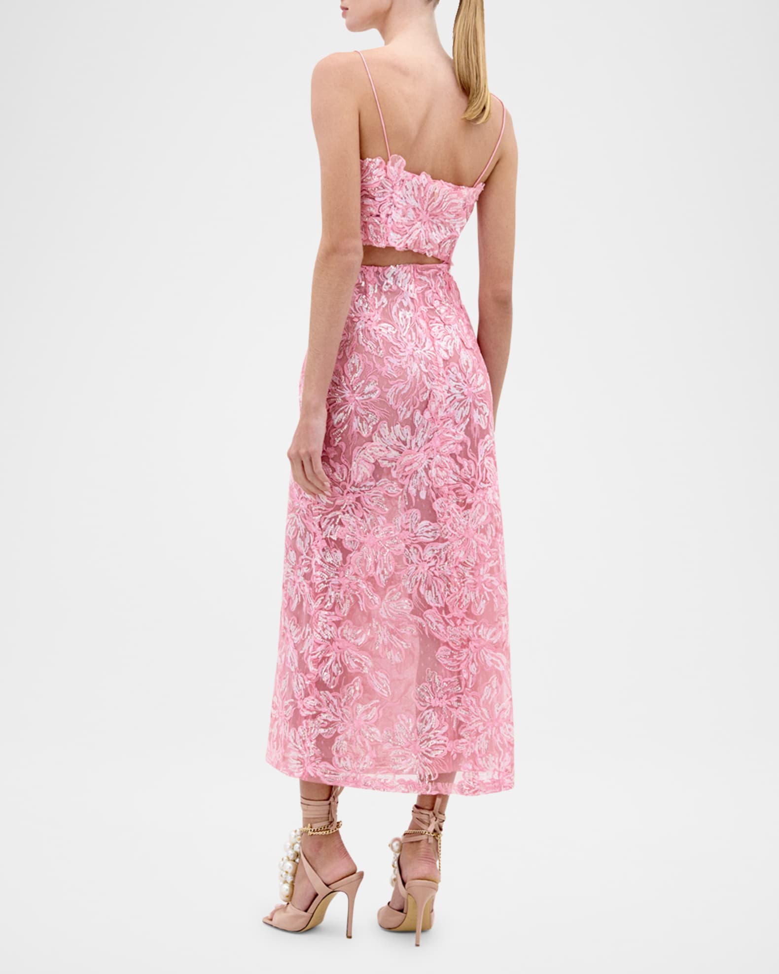 Sequined Floral Collection Neiman Marcus