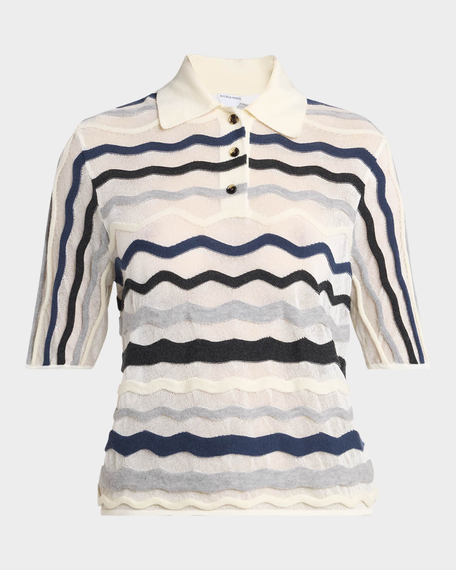 Zigzag Striped Knitwear Top 0