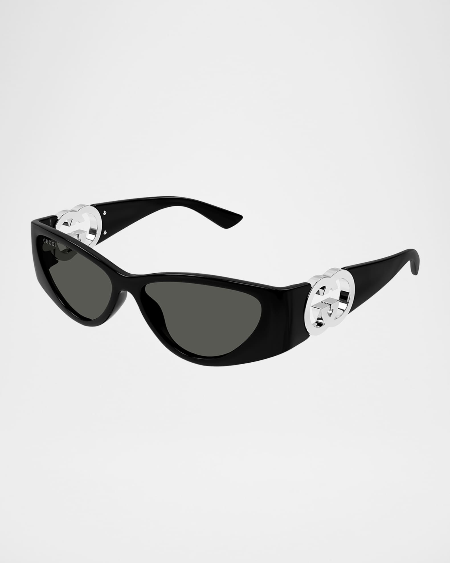 Gucci GG1824S Wrap Around Sunglasses | Neiman Marcus