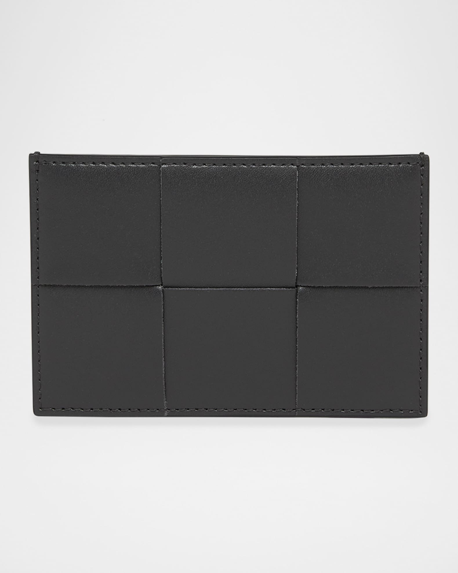 Bottega Veneta Men's Woven Leather Card Case | Neiman Marcus