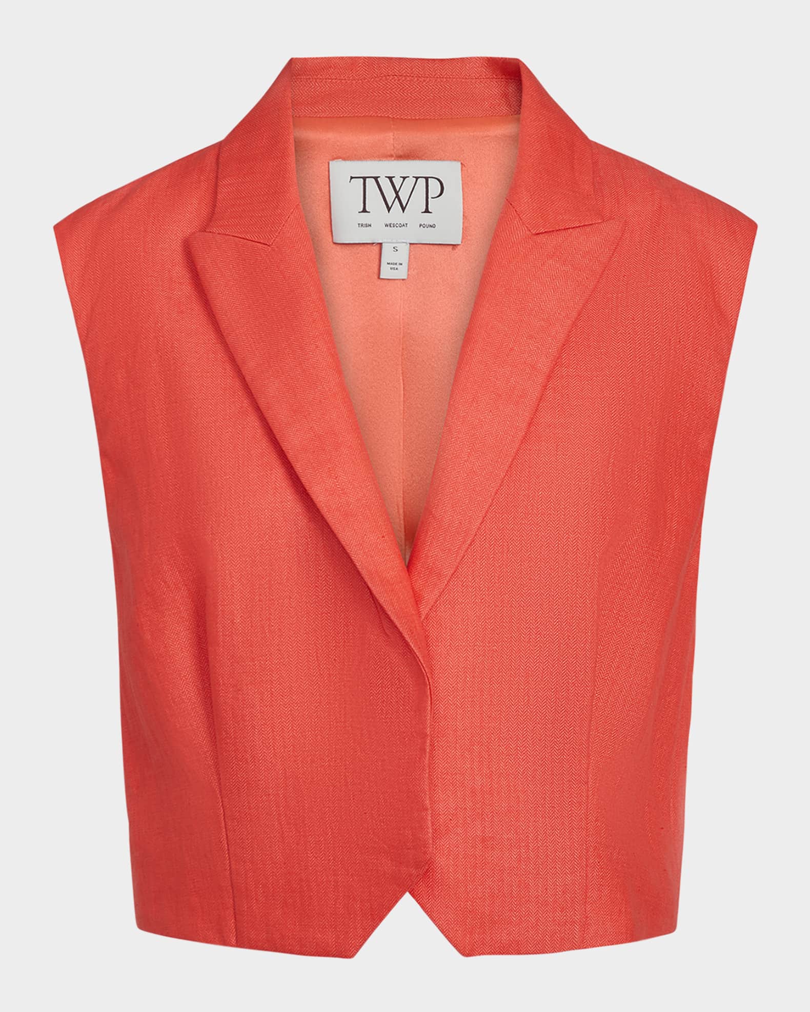 Katie Cotton-Linen Vest 0
