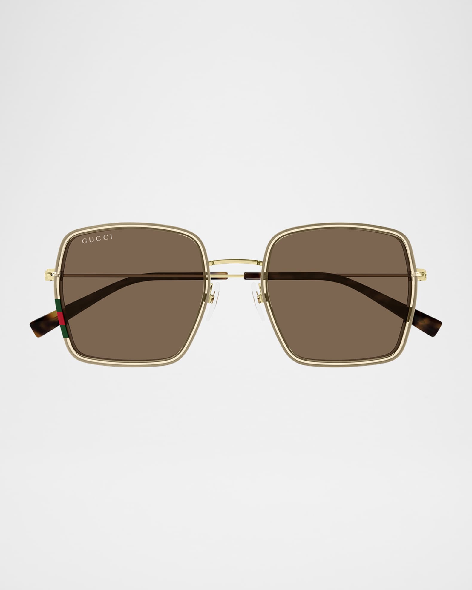 GUCCI スクエアフレムサンクラス GG1848S 003BBW Gucci GG1848S 003 Sunglasses - US