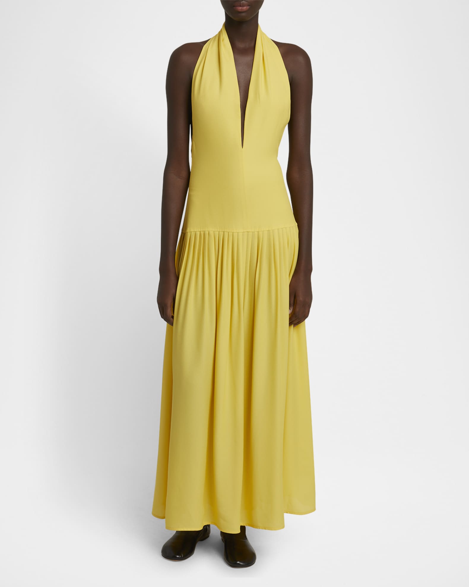 Tala Halter Viscose Georgette Dress 1