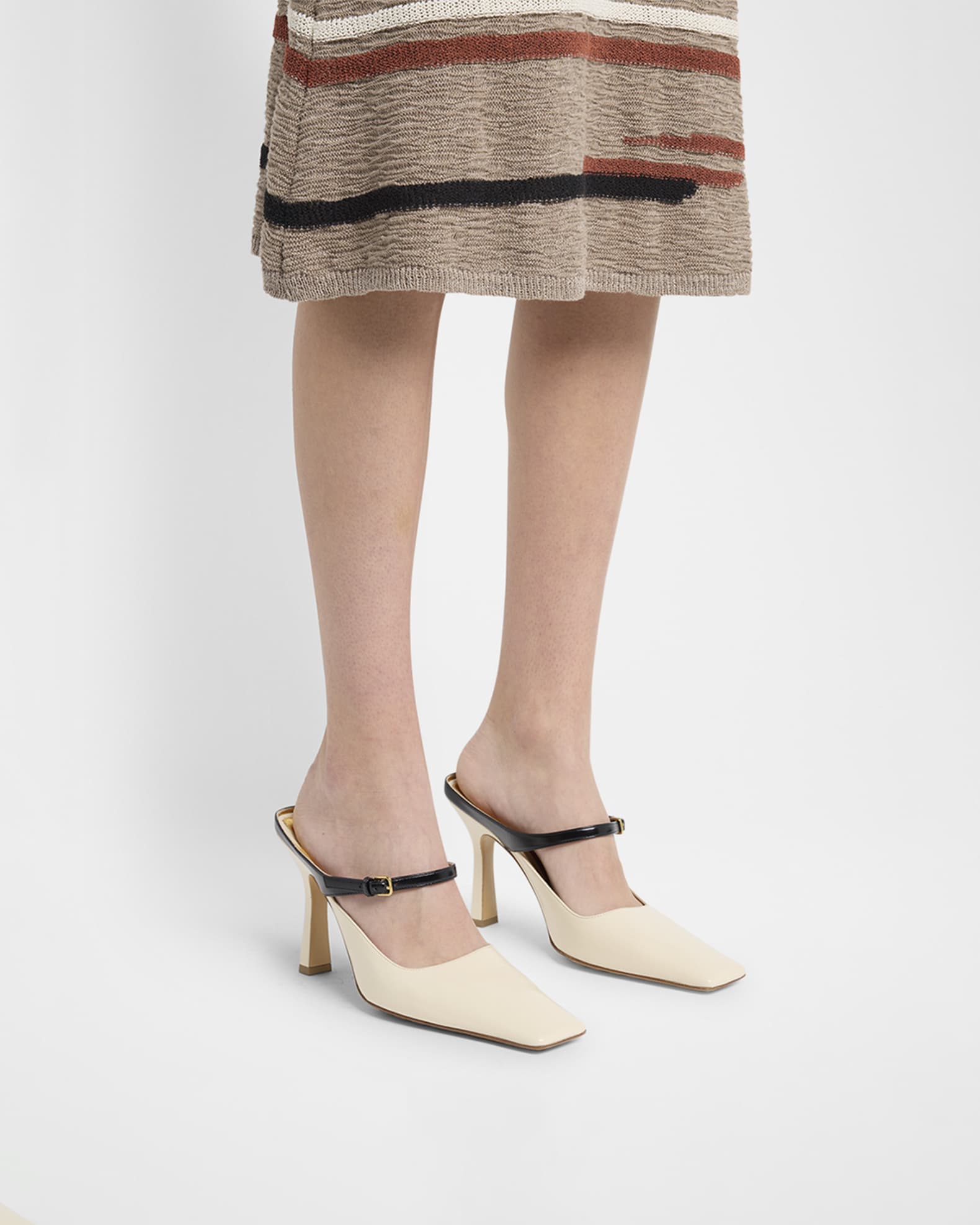 Nappa Leather Mary Jane Pumps 1