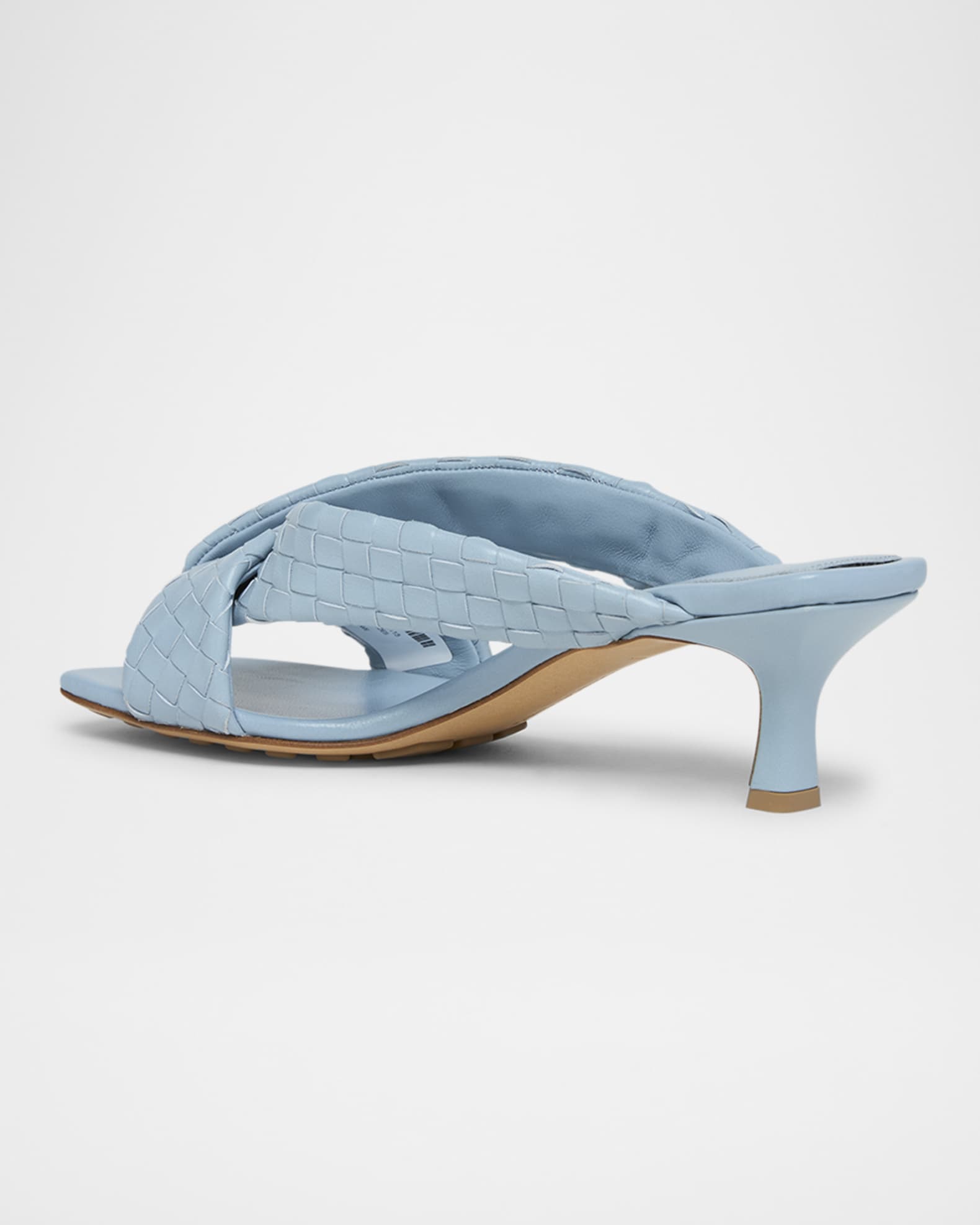 Bottega Veneta Riva Micro Woven Nappa Leather Kitten-Heel
