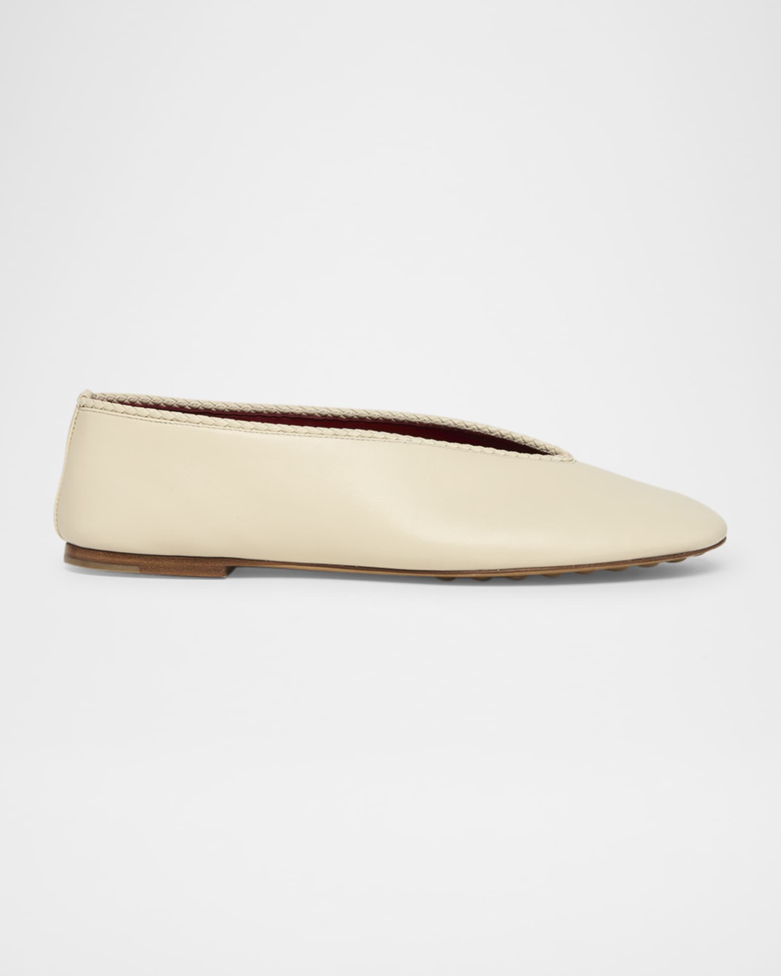 Lagoon Nappa Leather Ballerina Flats 0