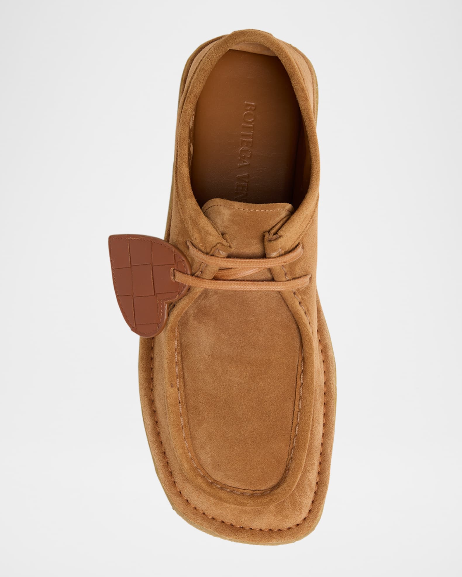 Bottega Veneta Daddy Derby Suede Wallabee Booties Neiman Marcus