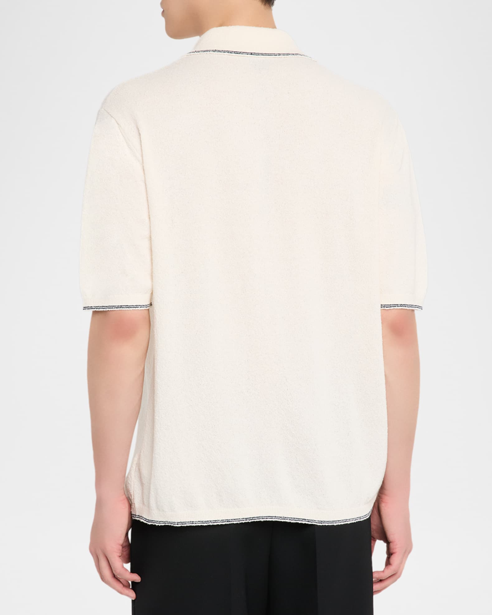 Tシャツ・カットソー TRILLION Washable boucle collar short sleeve knit BRICK ORAN Tシャツ・カットソー TRILLION Washable boucle collar short