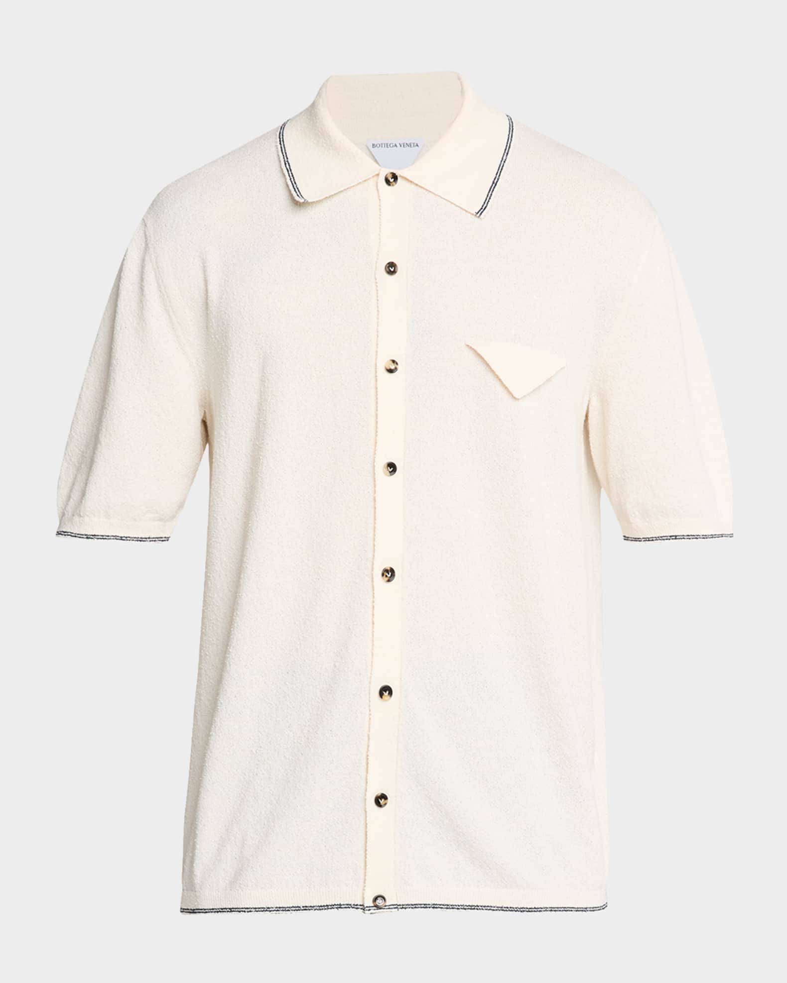 【BOTTEGA VENETA】SHIRT コットンツイル シャツ Curved Shape Cotton Linen Shirt | BOTTEGA VENETA | elysewalker