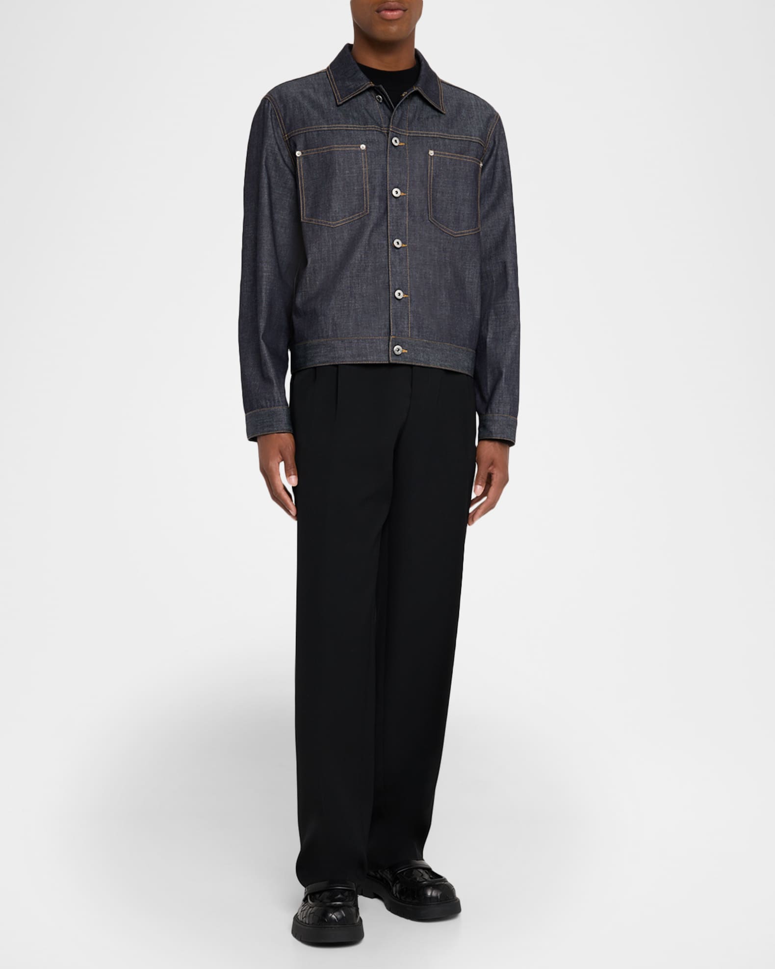 アウターその他 BOTTEGA VENETA Men Jacket Denim 824657V5DV0 4056 Bottega Veneta Denim jacket Bottega Veneta