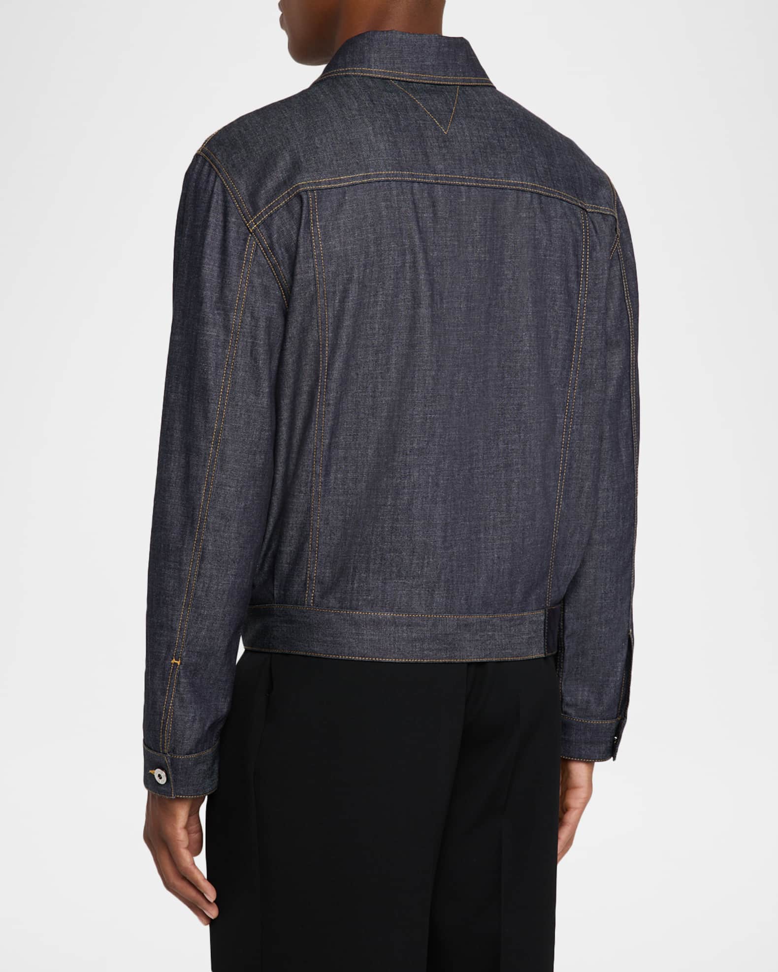 Bottega Veneta Men's Indigo Denim Jacket | Neiman Marcus