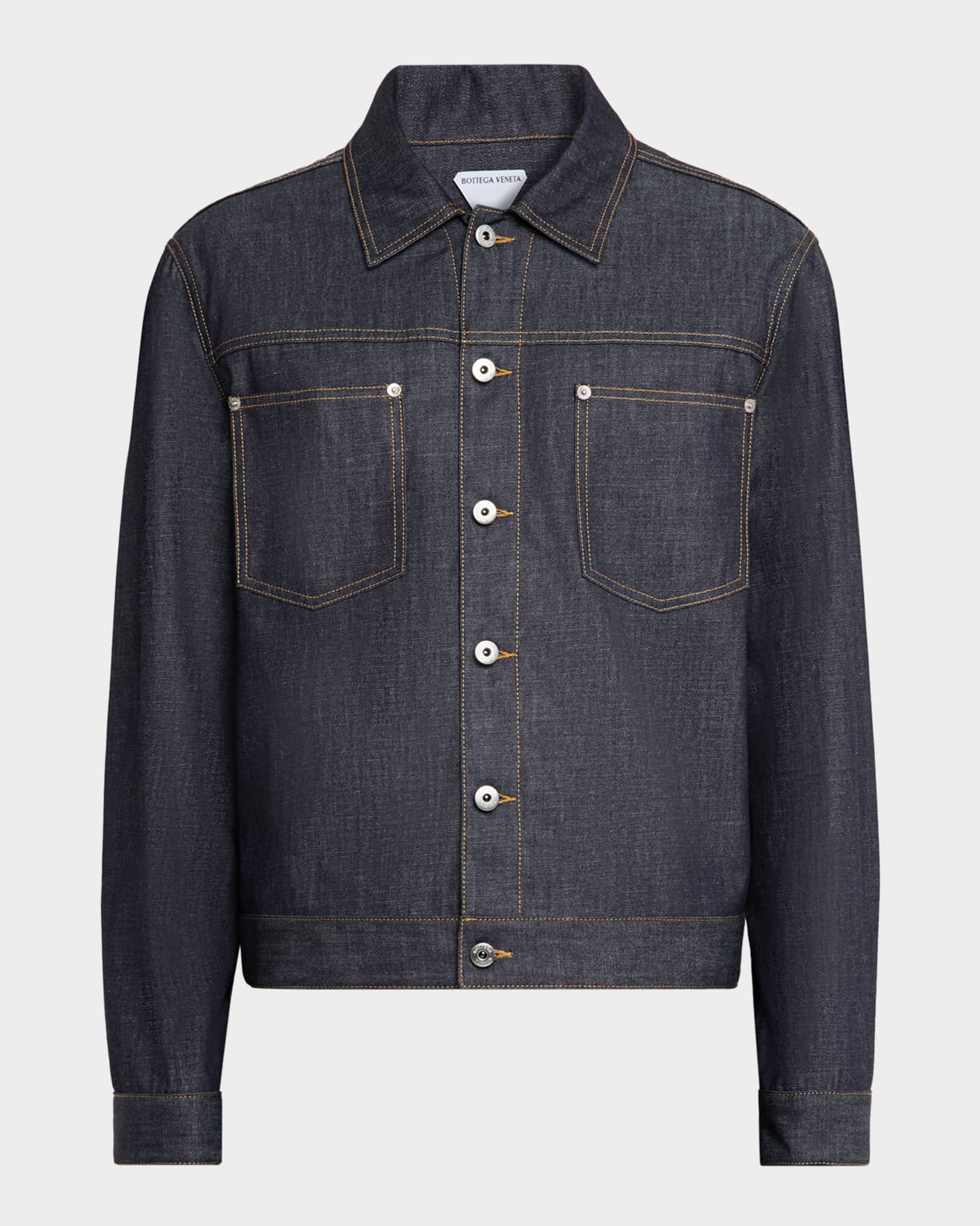 ブルゾン BOTTEGA VENETA DENIM JACKET BOTTEGA VENETA Appliquéd suede-trimmed denim jacket | NET-A