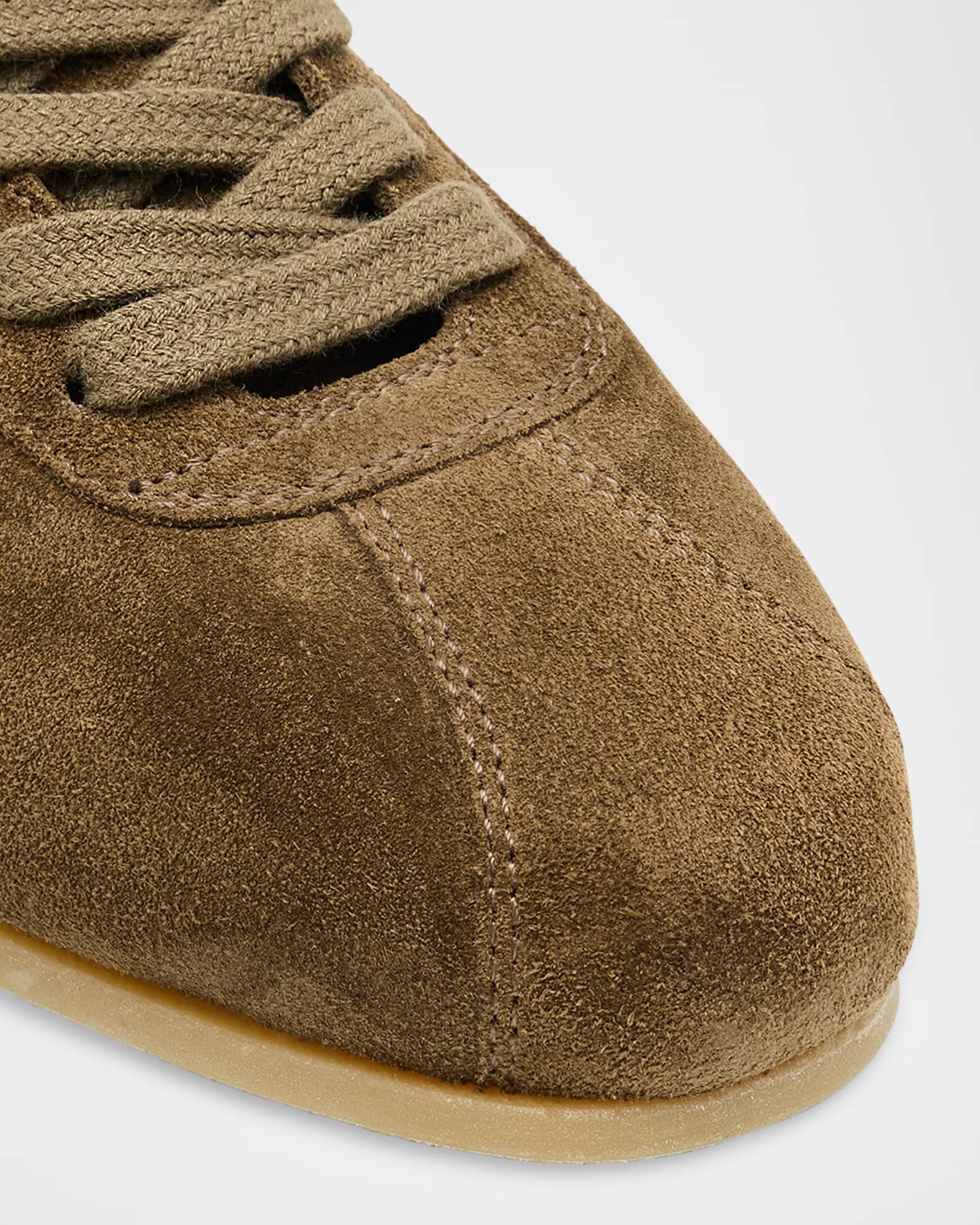 Common Projects Low-Top Suede and Leather Sneakers | Neiman Marcus