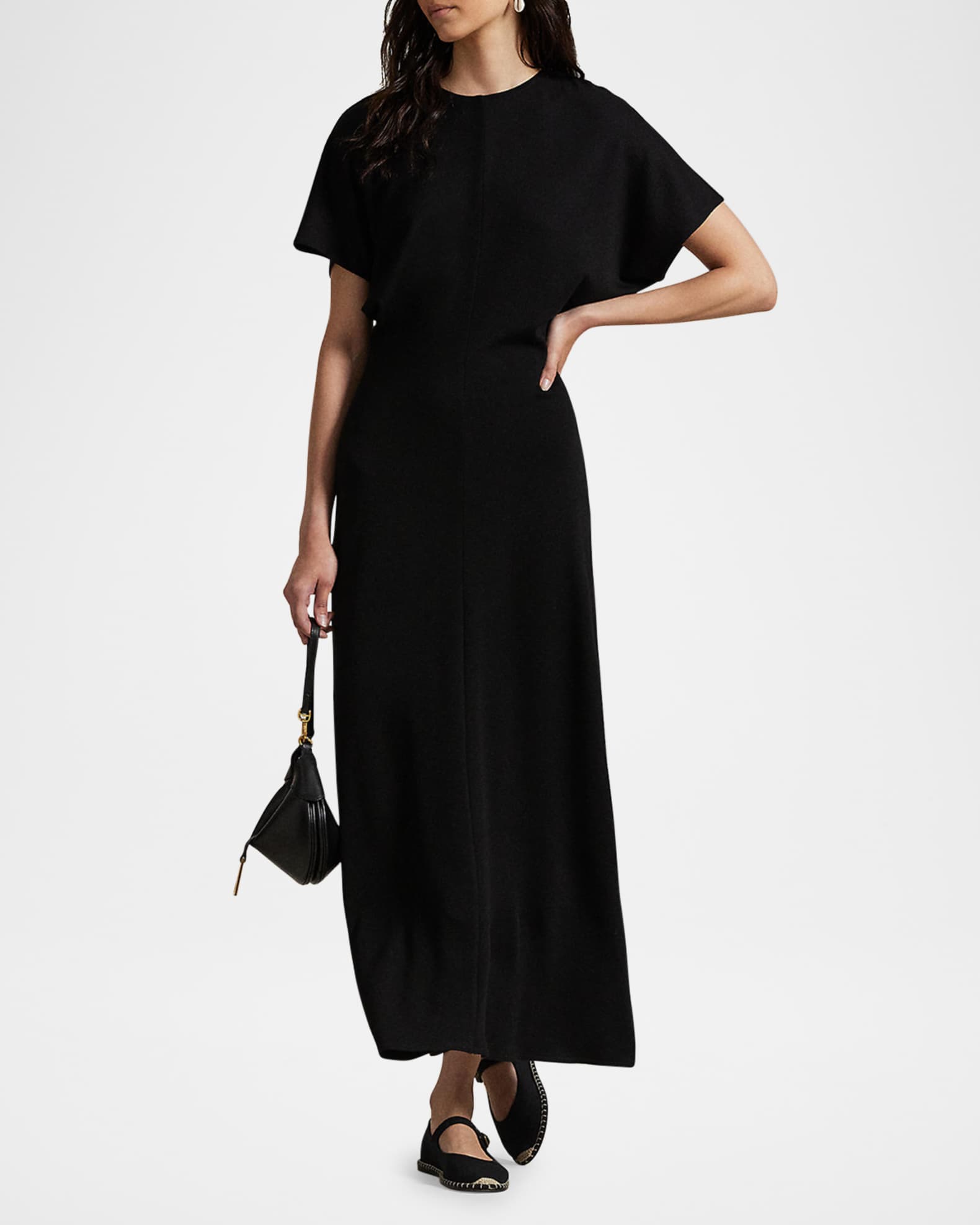 Polo Ralph Lauren Women's Wool Blend Dolman Dress - Black - Size S Polo Ralph Lauren Wool-Blend Dolman Maxi Dress | Neiman Marcus