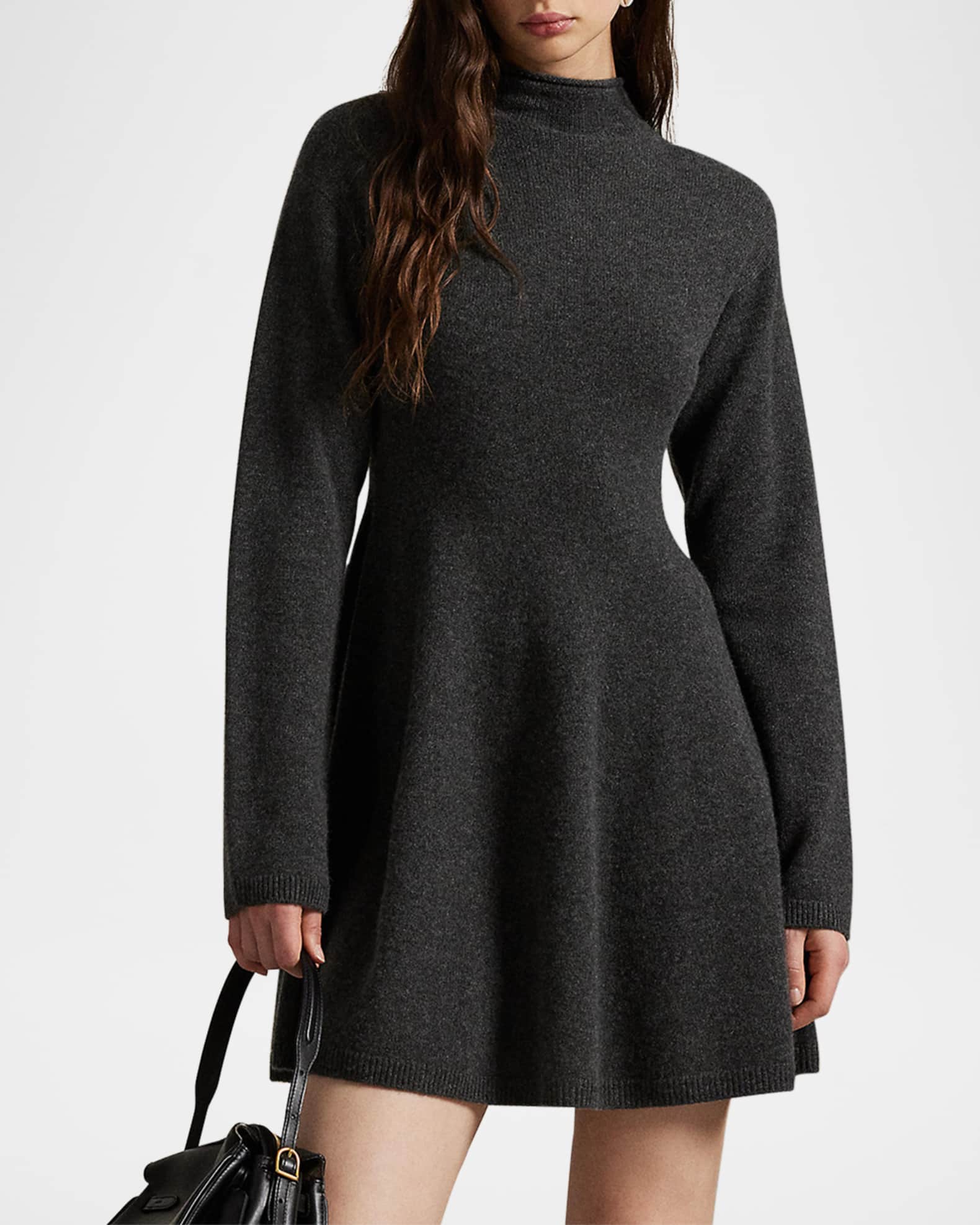 Polo Ralph Lauren Cashmere Turtleneck Sweater Dress | Neiman Marcus