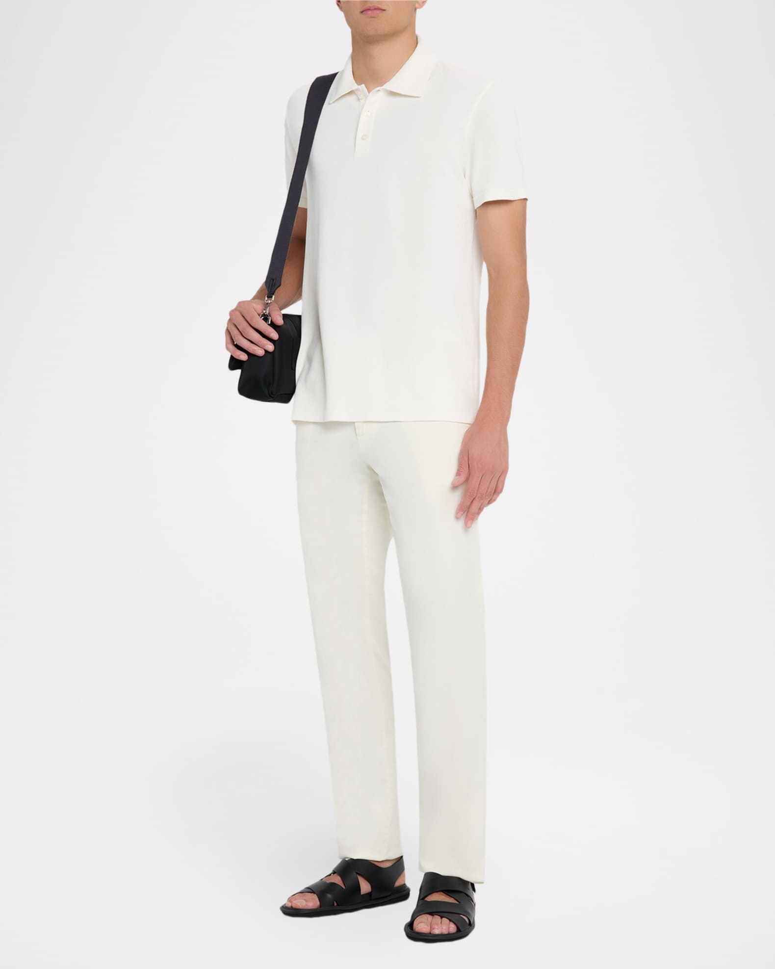 Men's Demille Cotton Polo Shirt 1