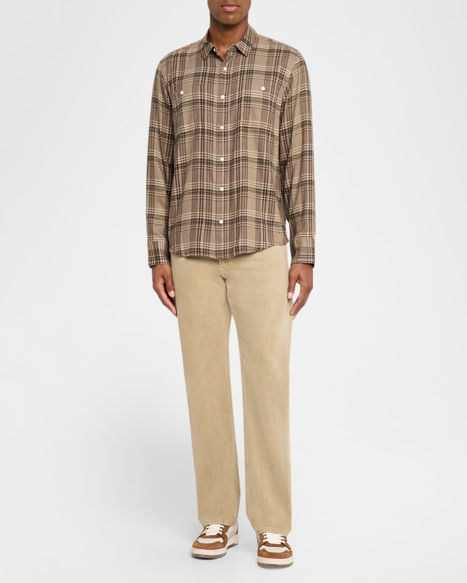 Men's Everett Plaid Button-Down Shirt