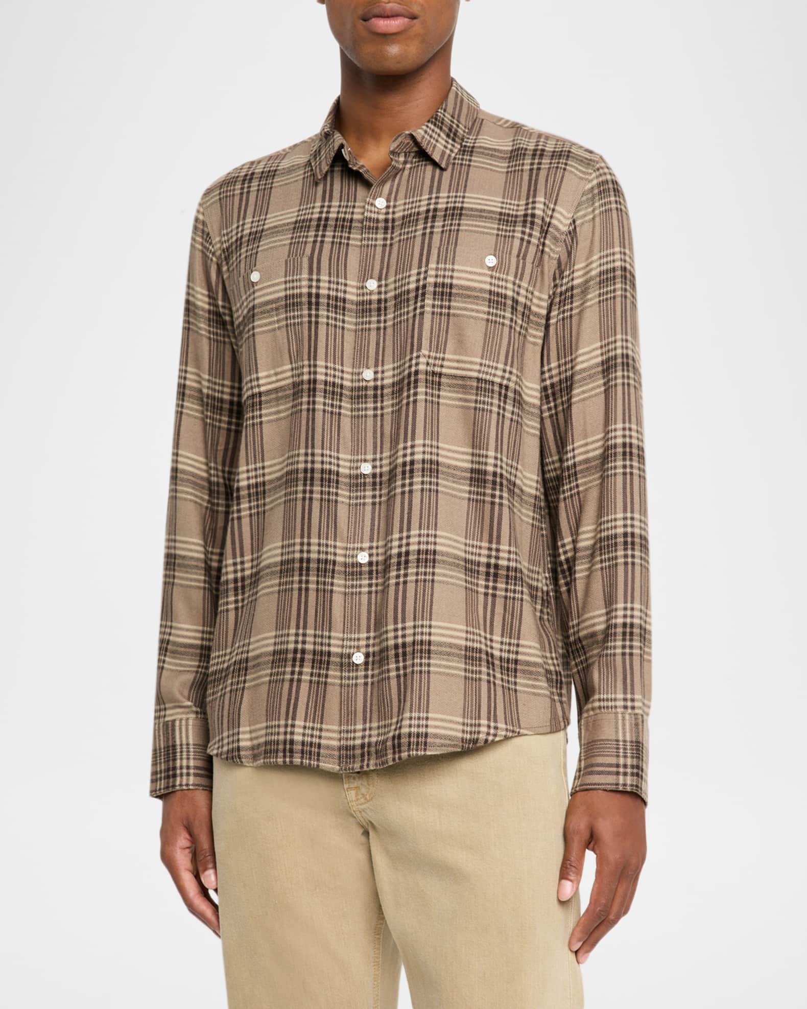 Men's Everett Plaid Button-Down Shirt