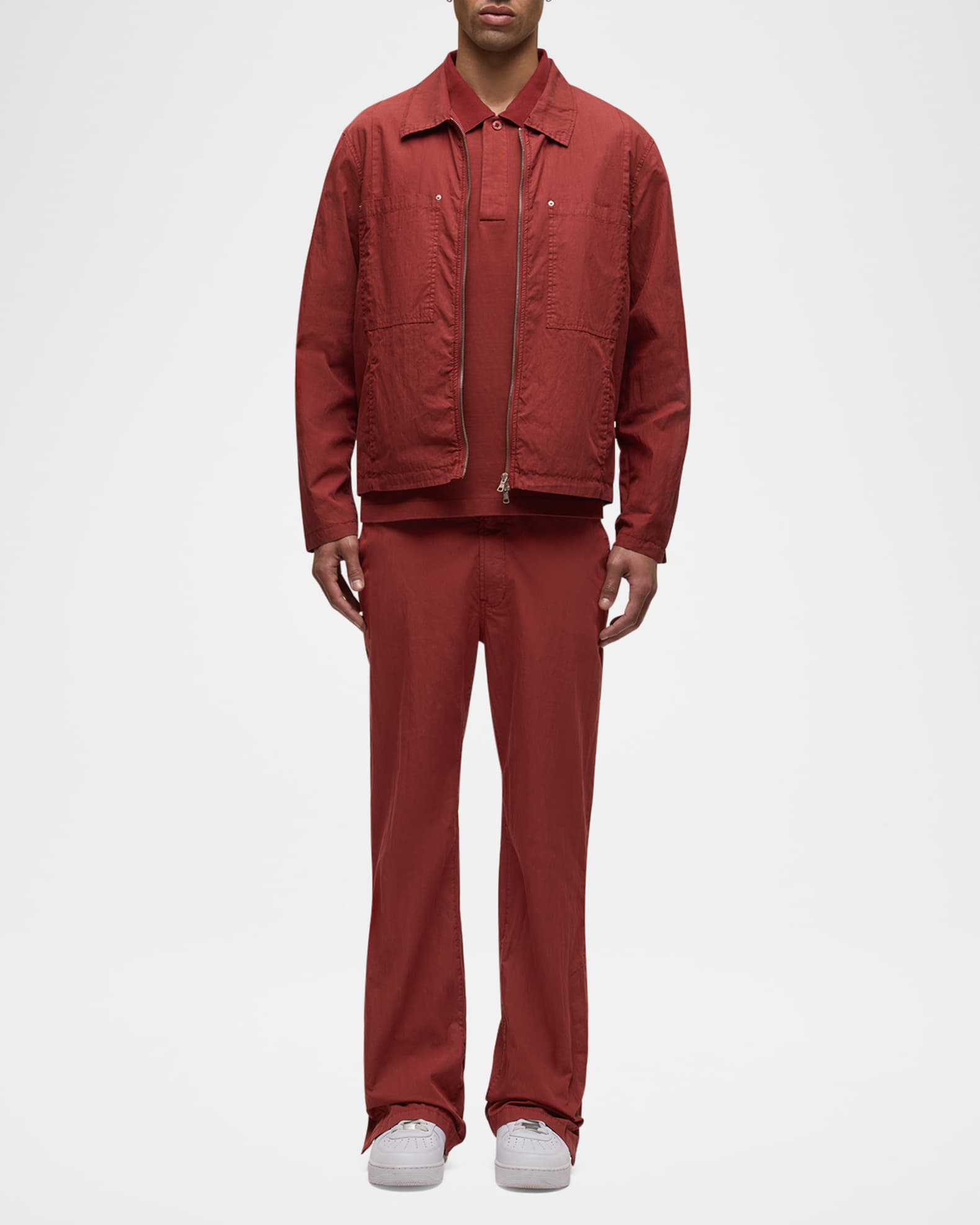 Men's Walker Slit-Hem Flare Trousers 1