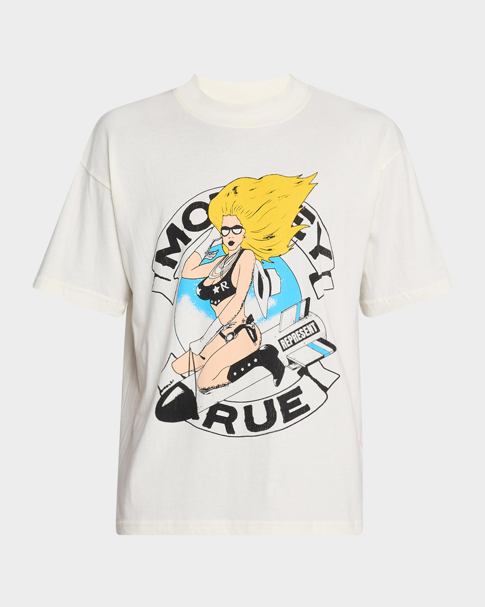 Motley Crue Men's Stencil Graphic T-Shirt - Official Licensed Band Tee, 100% Cotton Classic Fit