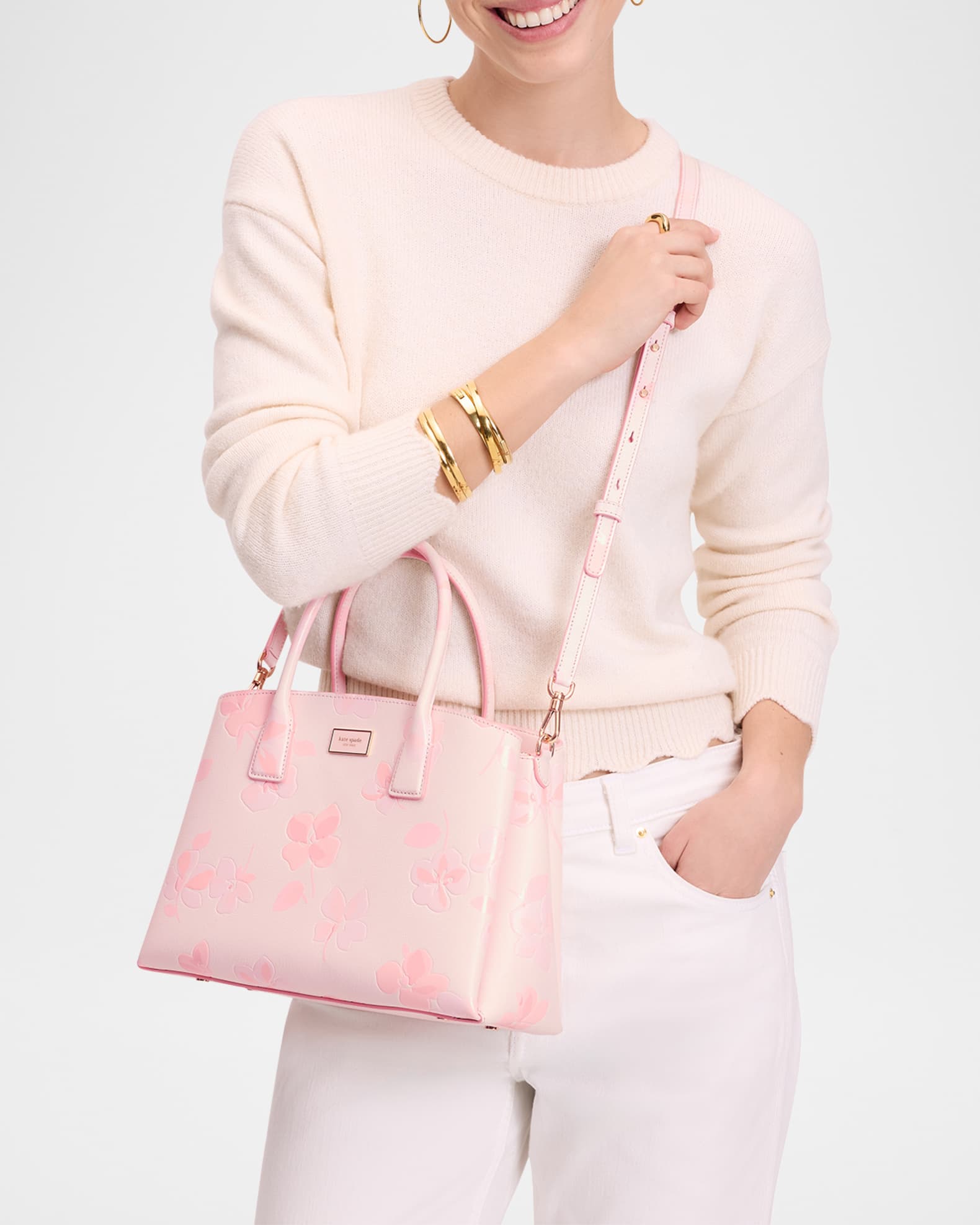 【kate spade】セリーナ スプリング パンジー サッチェル kate spade new york Serena Spring Pansies Leather Satchel