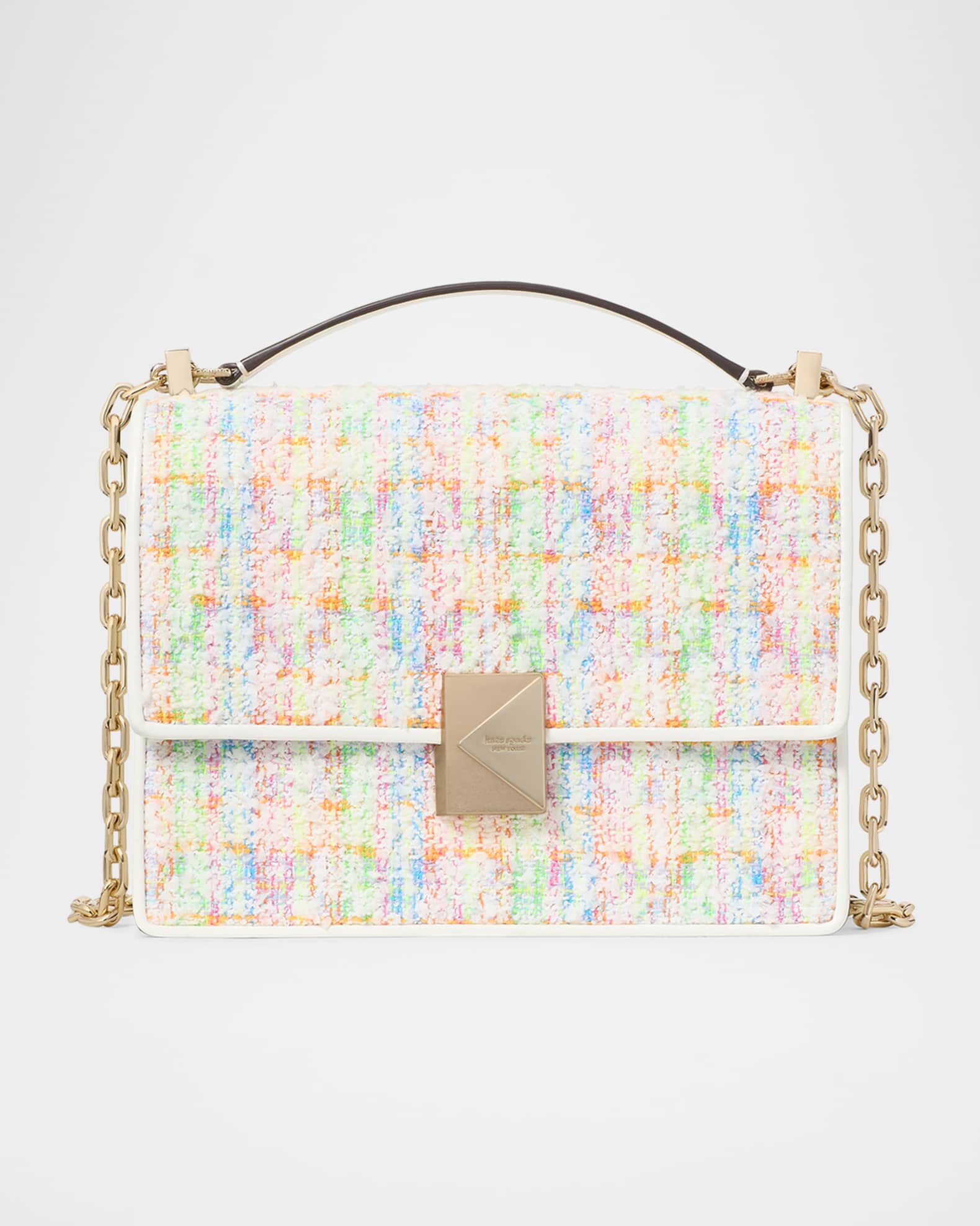 kate spade new york deco tweed chain shoulder bag | Neiman kate spade new york deco tweed chain shoulder bag | Neiman