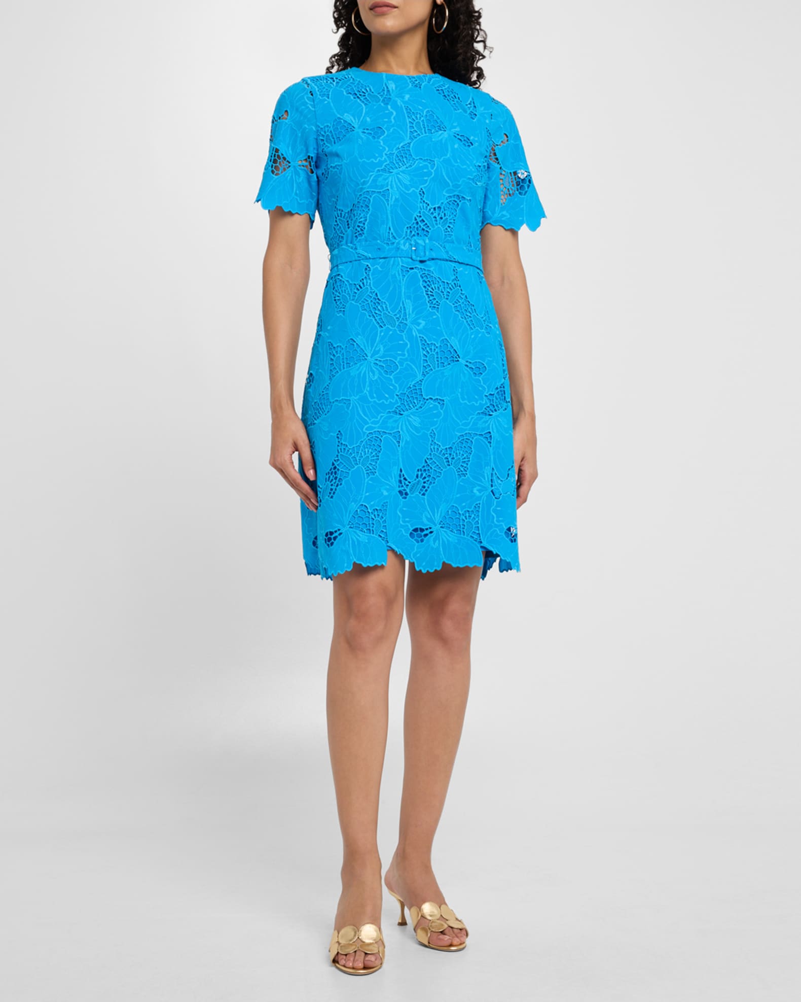 The Clover Belted Butterfly Lace Dress 1