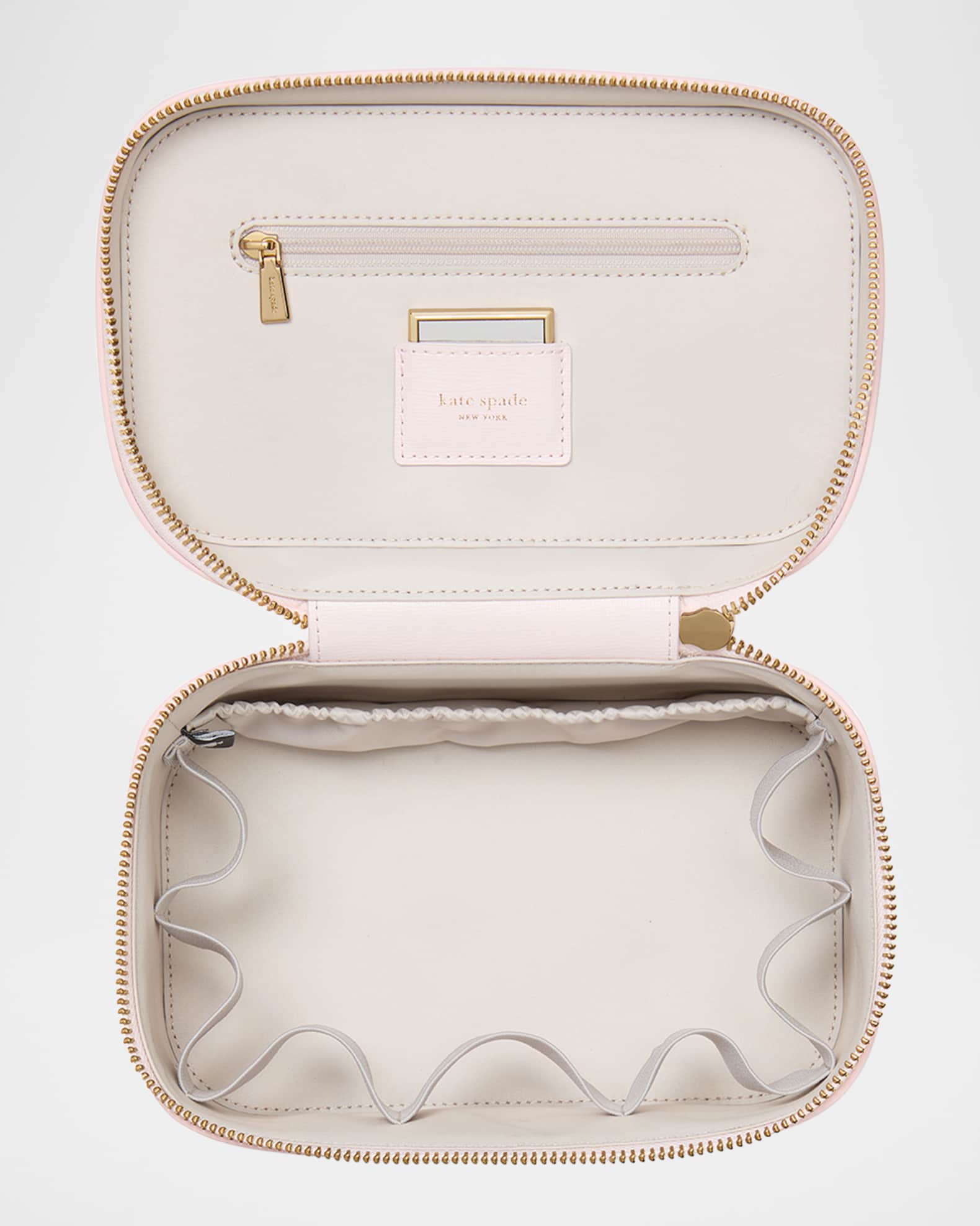 devin spring pansies leather vanity case  1