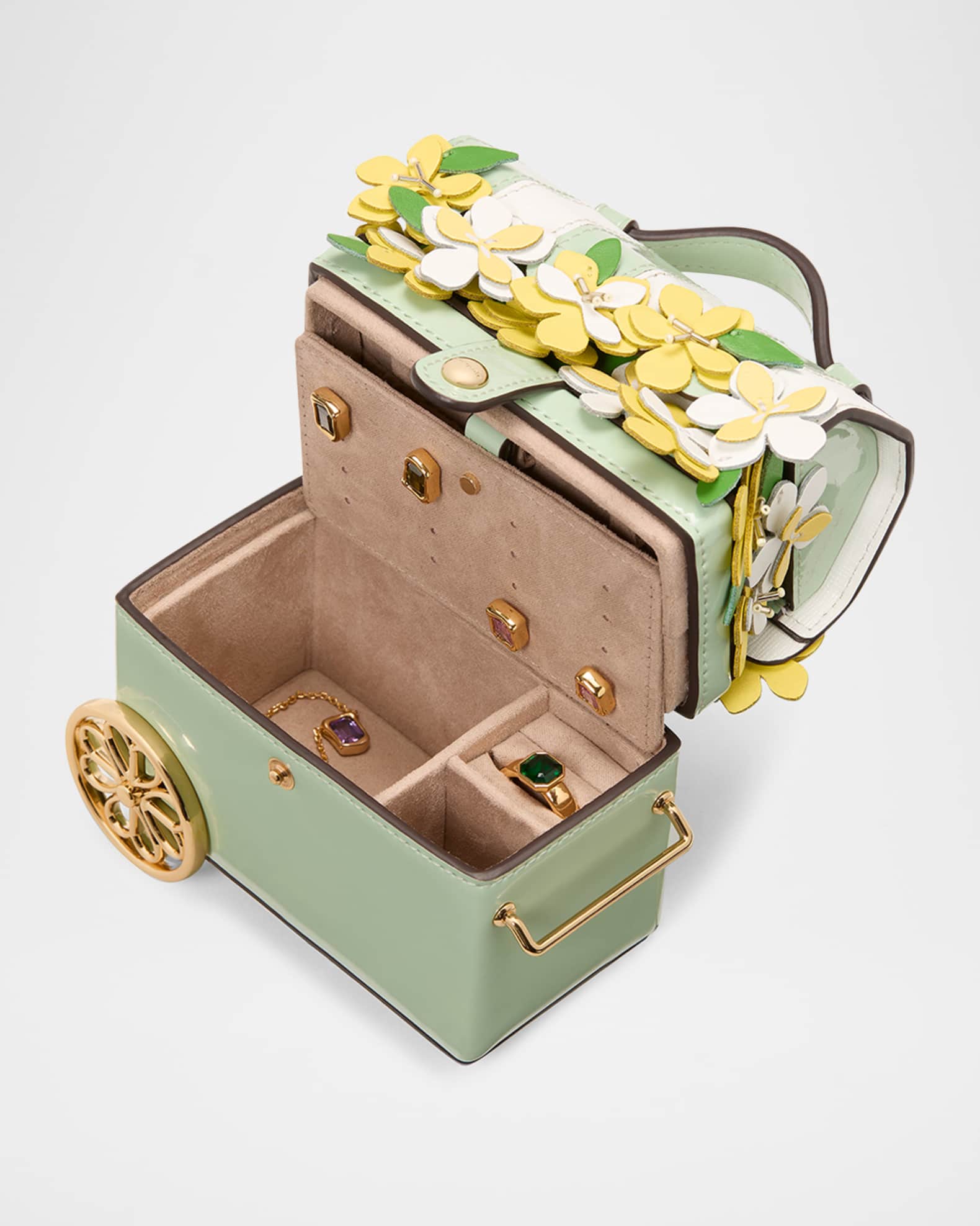 fresh picks flower cart jewelry case  1
