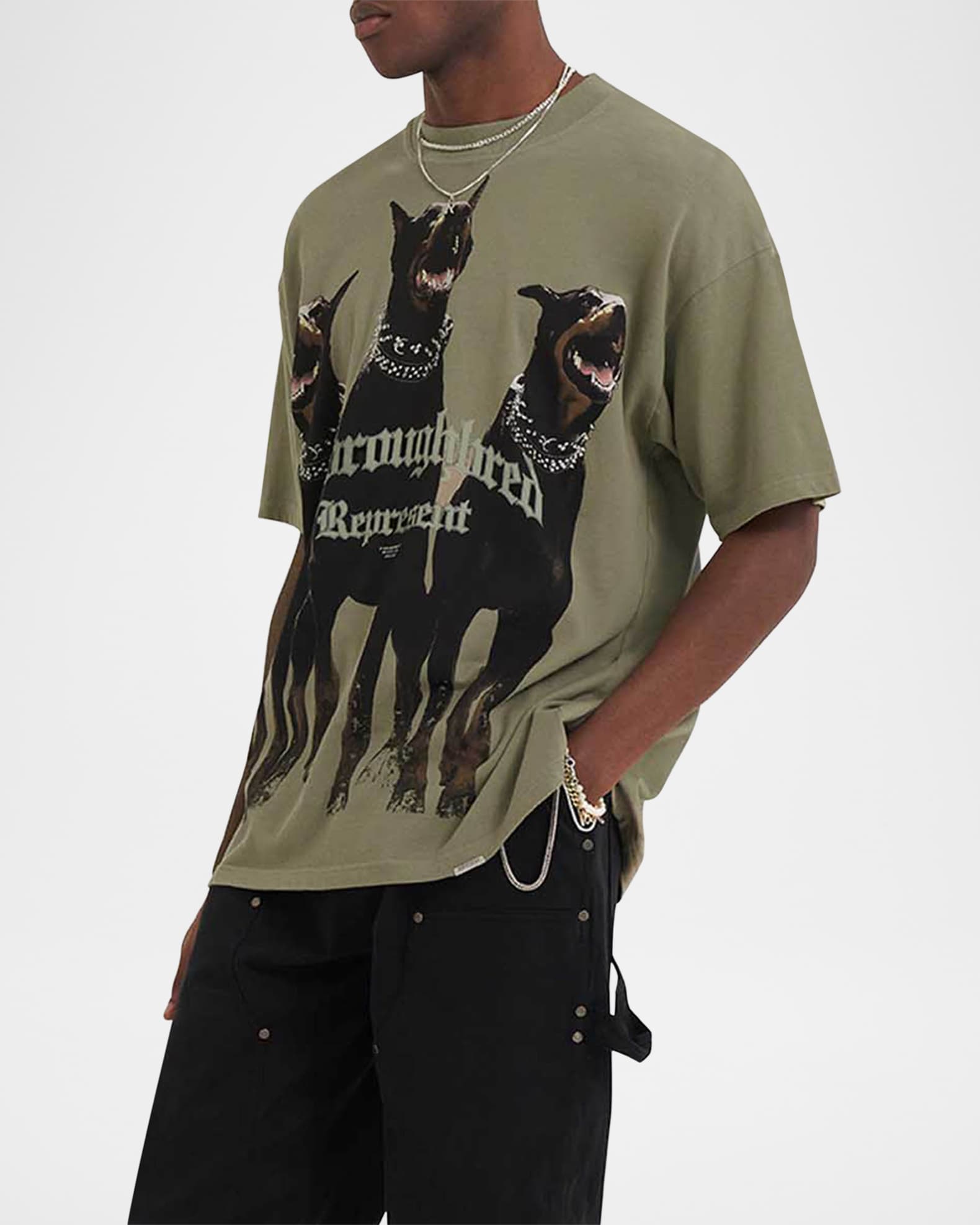 ★Represent★ ブラック 'Thoroughbred' Tシャツ 22652164_52724018_600.jpg