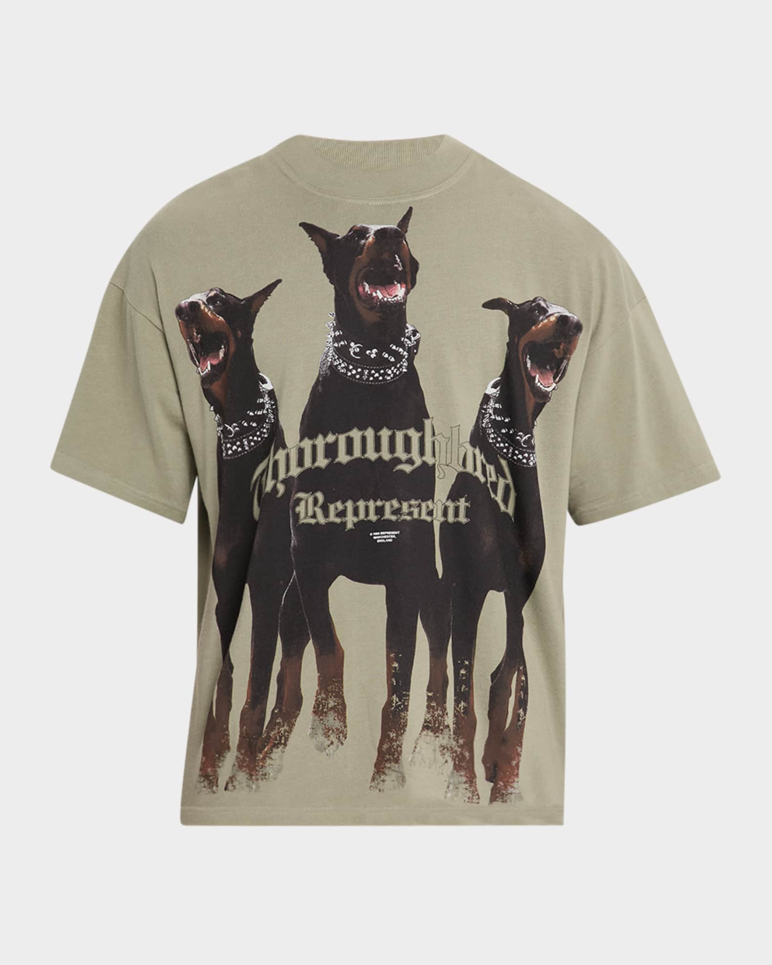 ★Represent★ ブラック 'Thoroughbred' Tシャツ Thoroughbred T-Shirt | Vintage Black T-Shirts | Represent