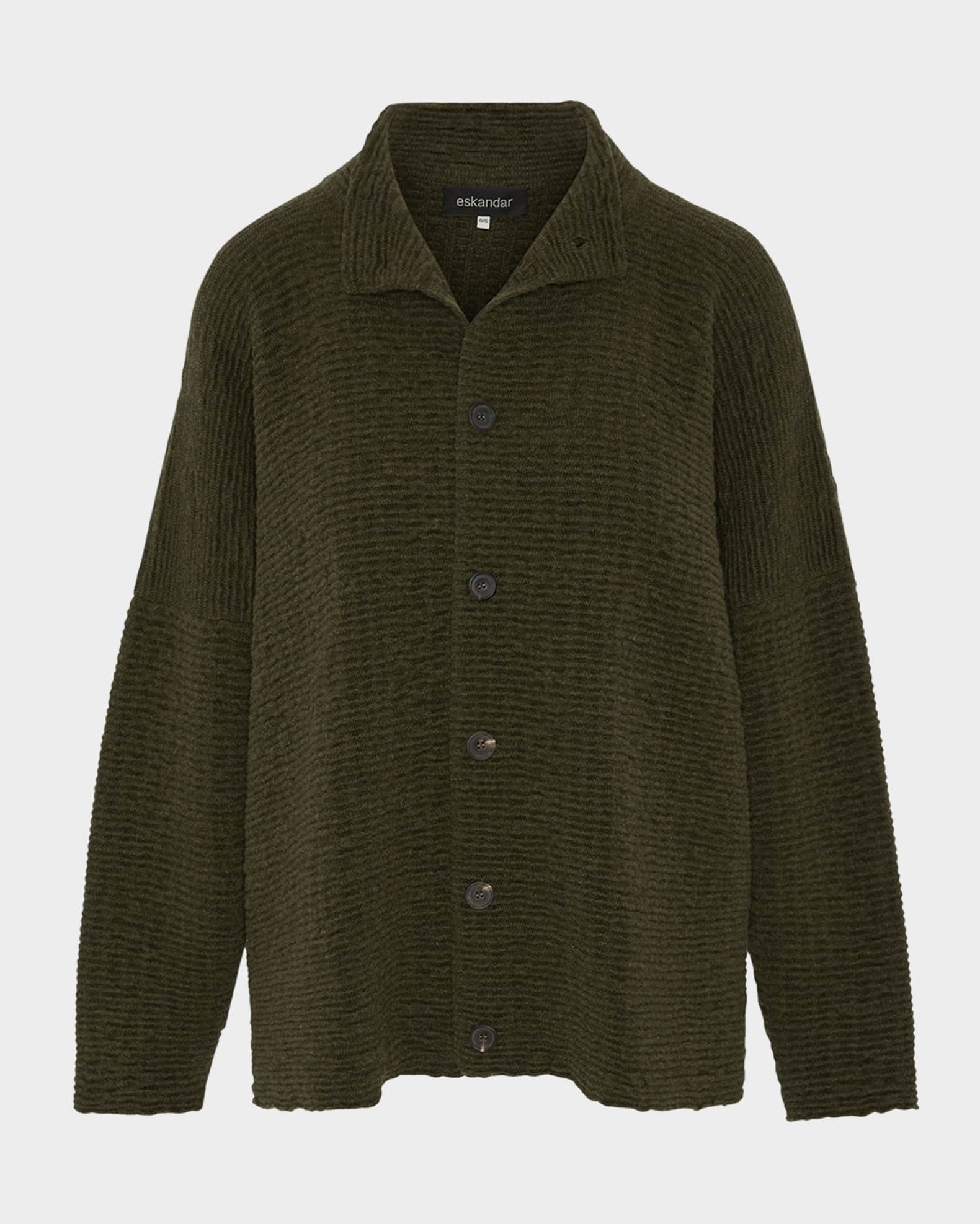 3/4 Width High-Neck Cardigan (Mid Length) 0