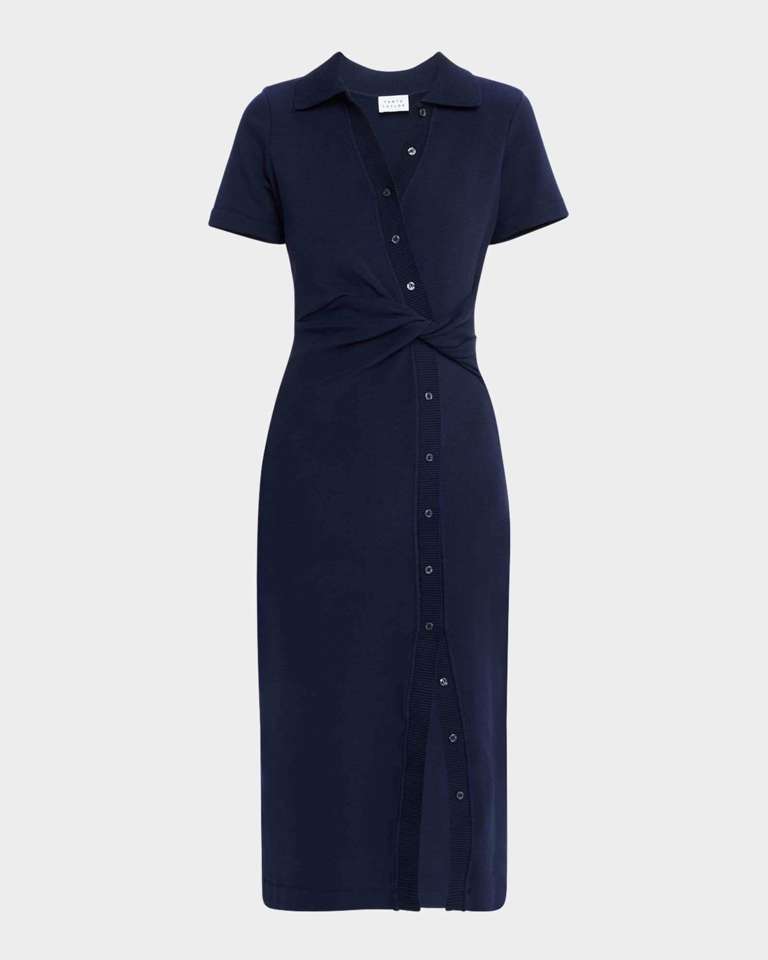 Ellicot Short-Sleeve Midi Dress 0
