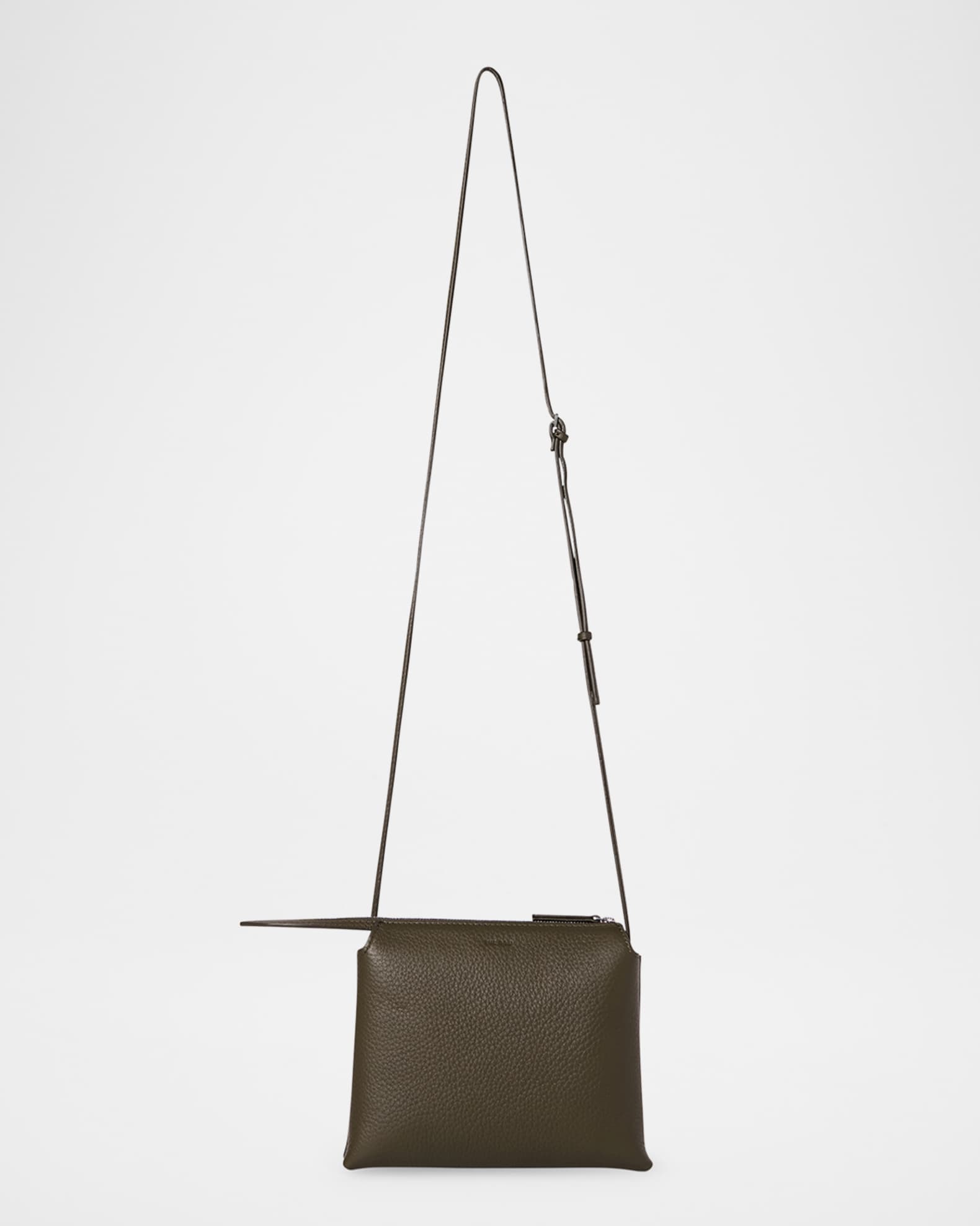 THE ROW Mini Nu Twin Crossbody Bag in Deer Leather | Neiman