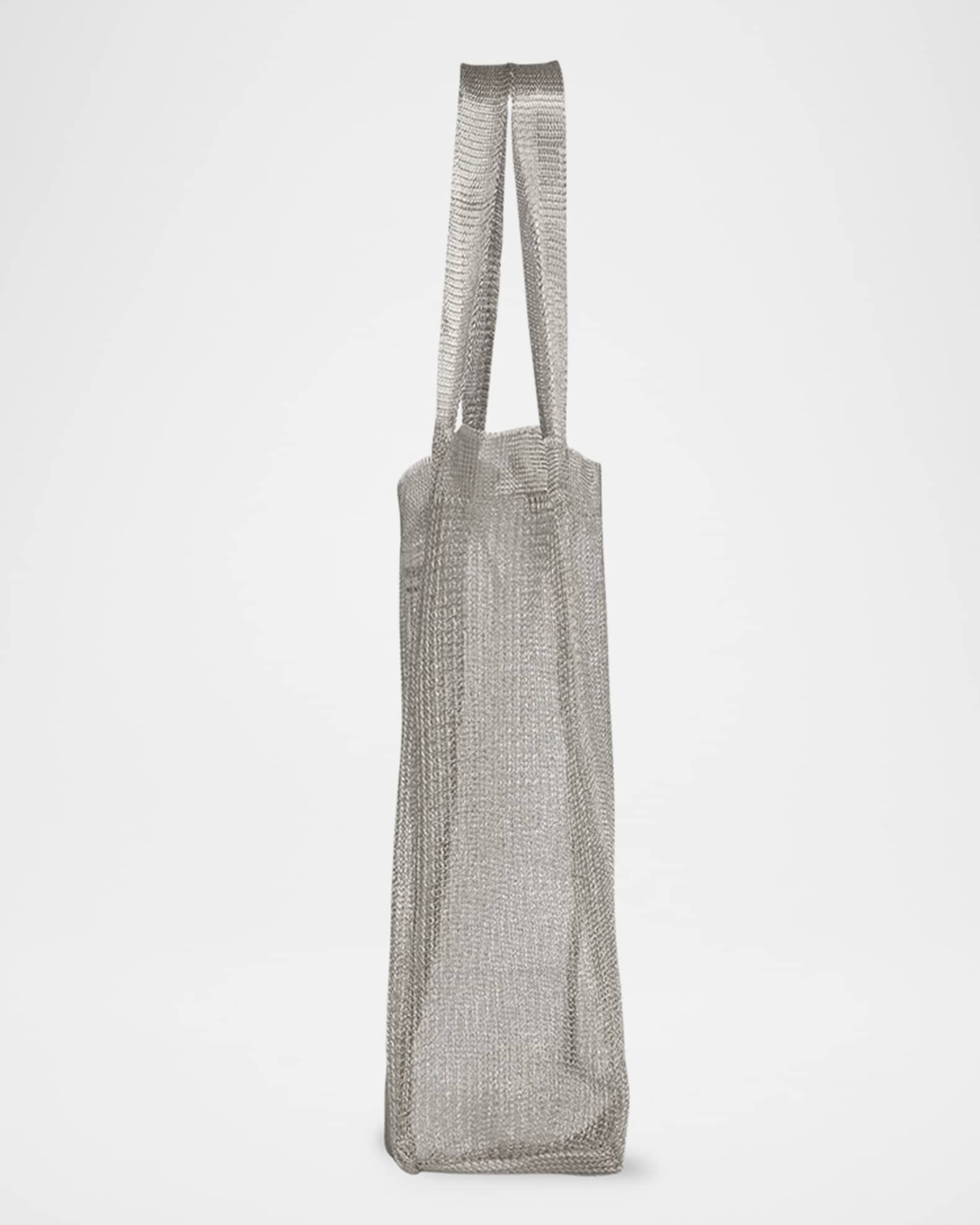 THE ROW ザ・ロウ メッシュ ミニトートバッグ Imogen Mini THE ROW Imogen Mini Tote Bag in Steel Mesh | Neiman Marcus