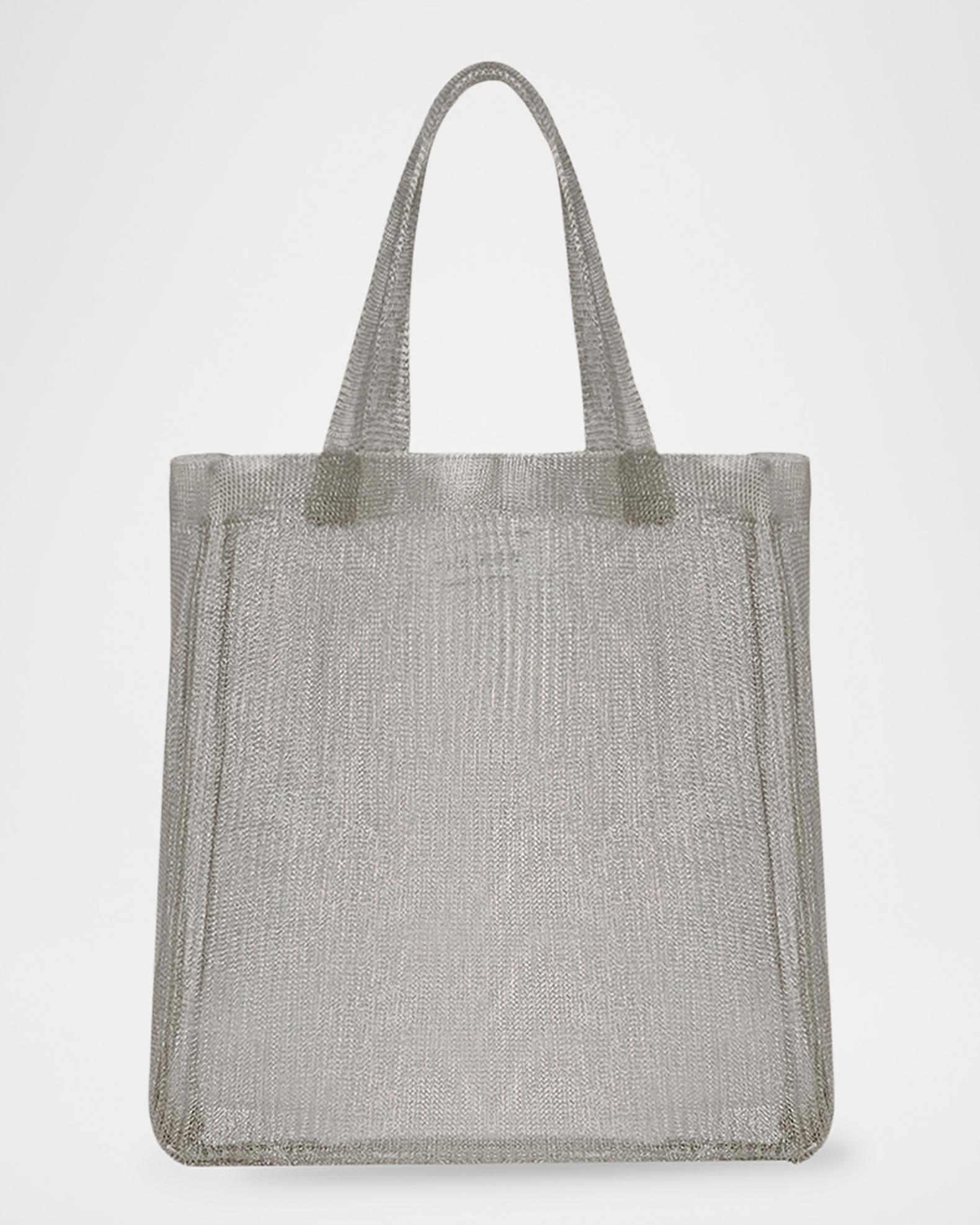 THE ROW Imogen Mini Tote Bag in Steel Mesh | Neiman Marcus