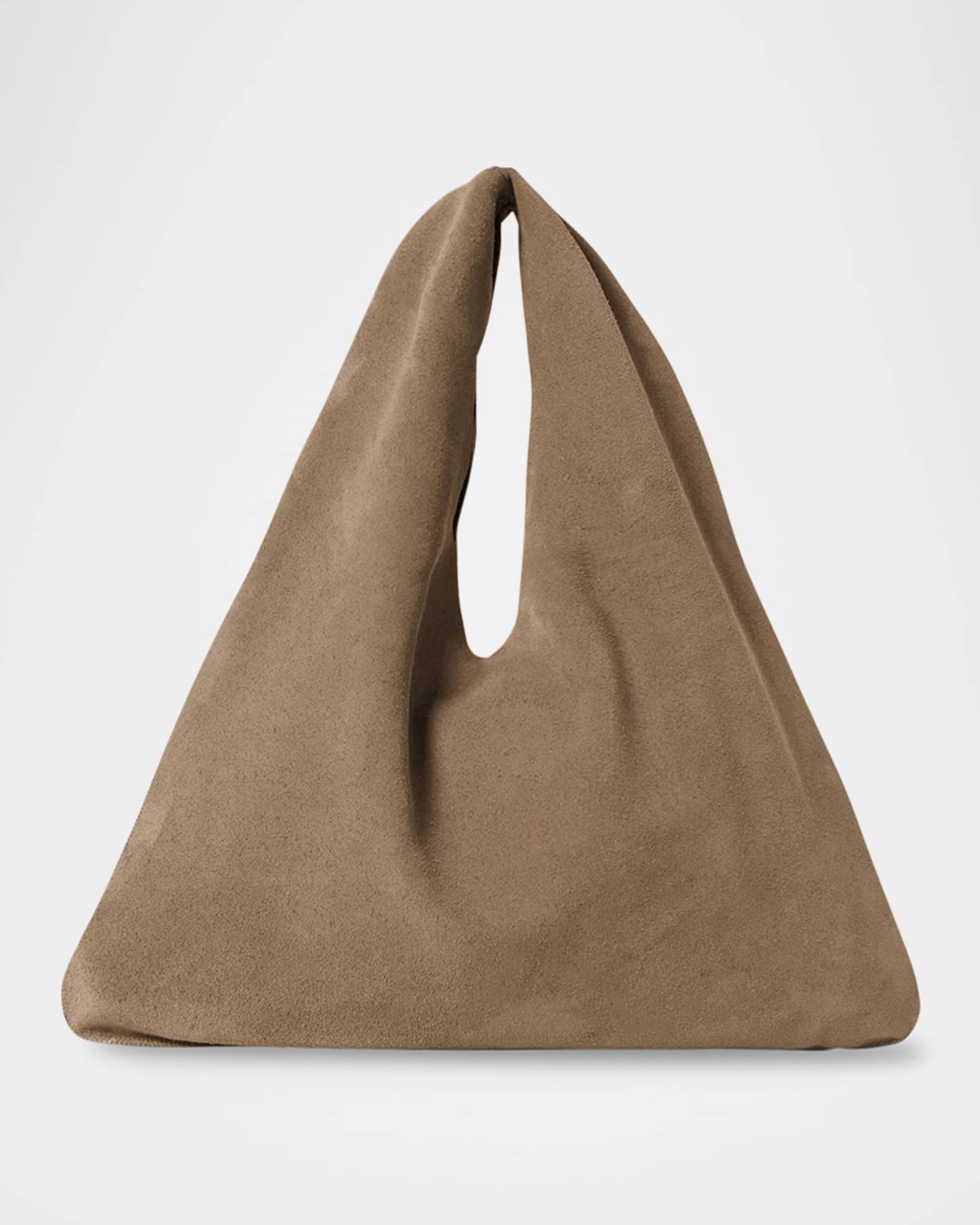 Small Bindle Top-Handle Bag in Plush Suede 0