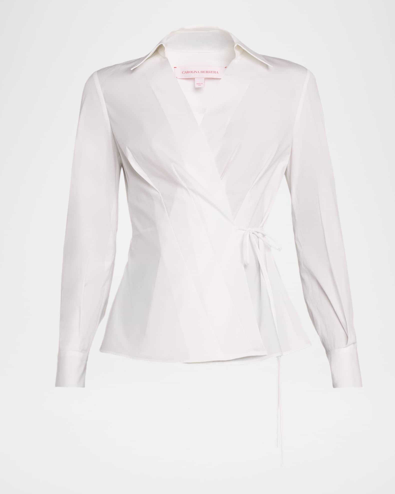 Collared Wrap Top 0