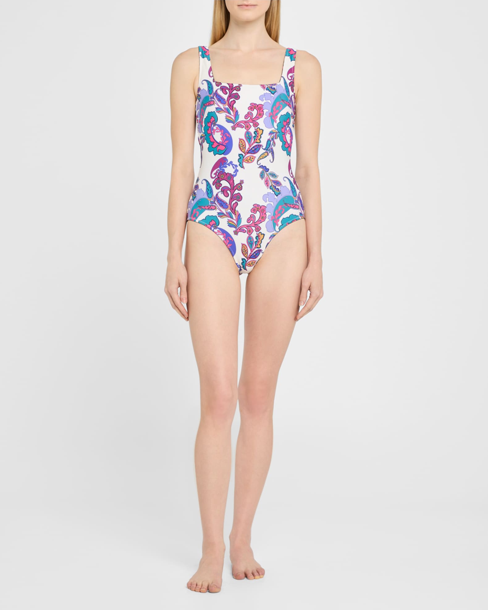 Fatima Reversible Square-Neck One-Piece Swimsuit 1