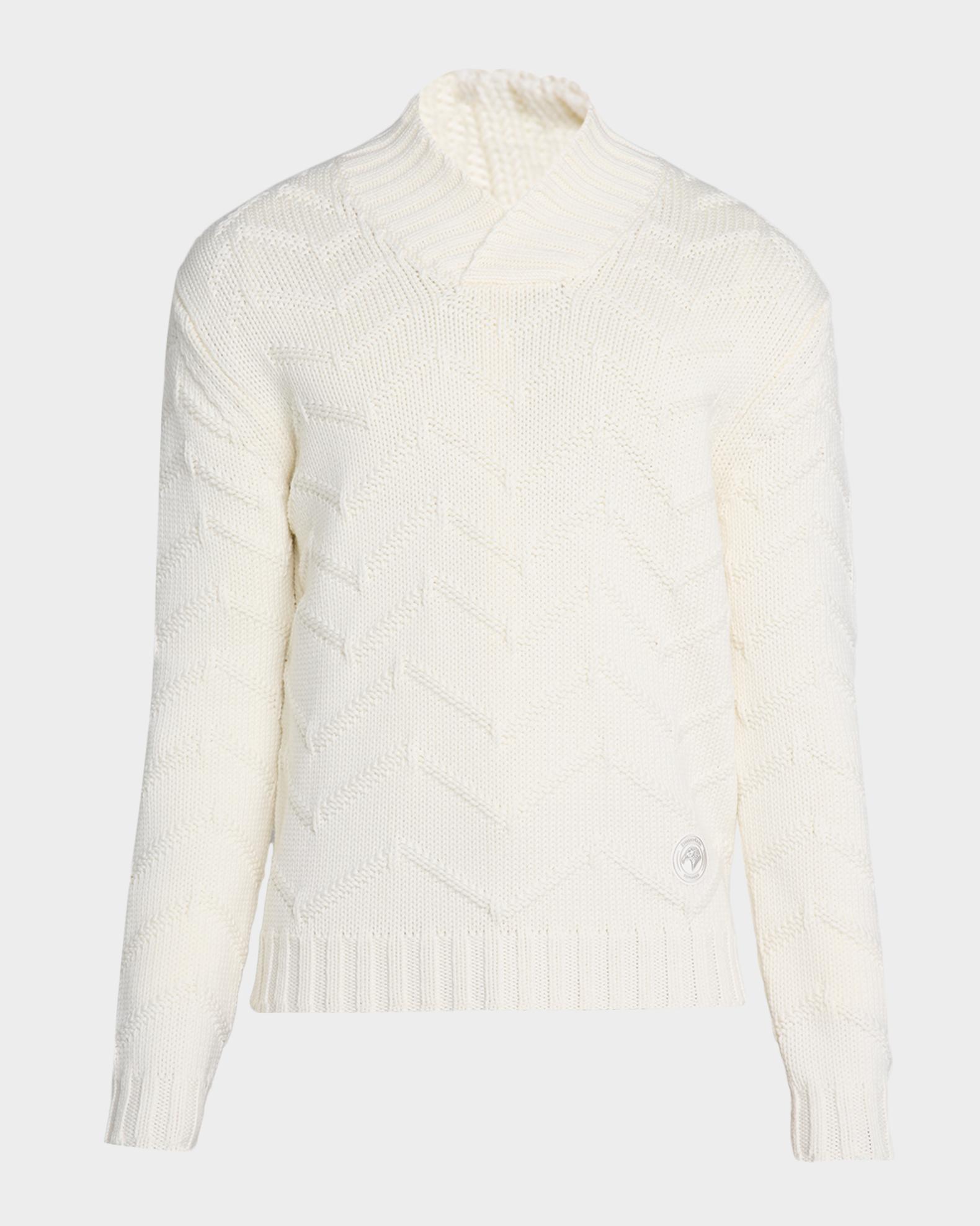 Stefano Ricci Men's Wool Chevron Shawl Knit Sweater | Neiman Marcus