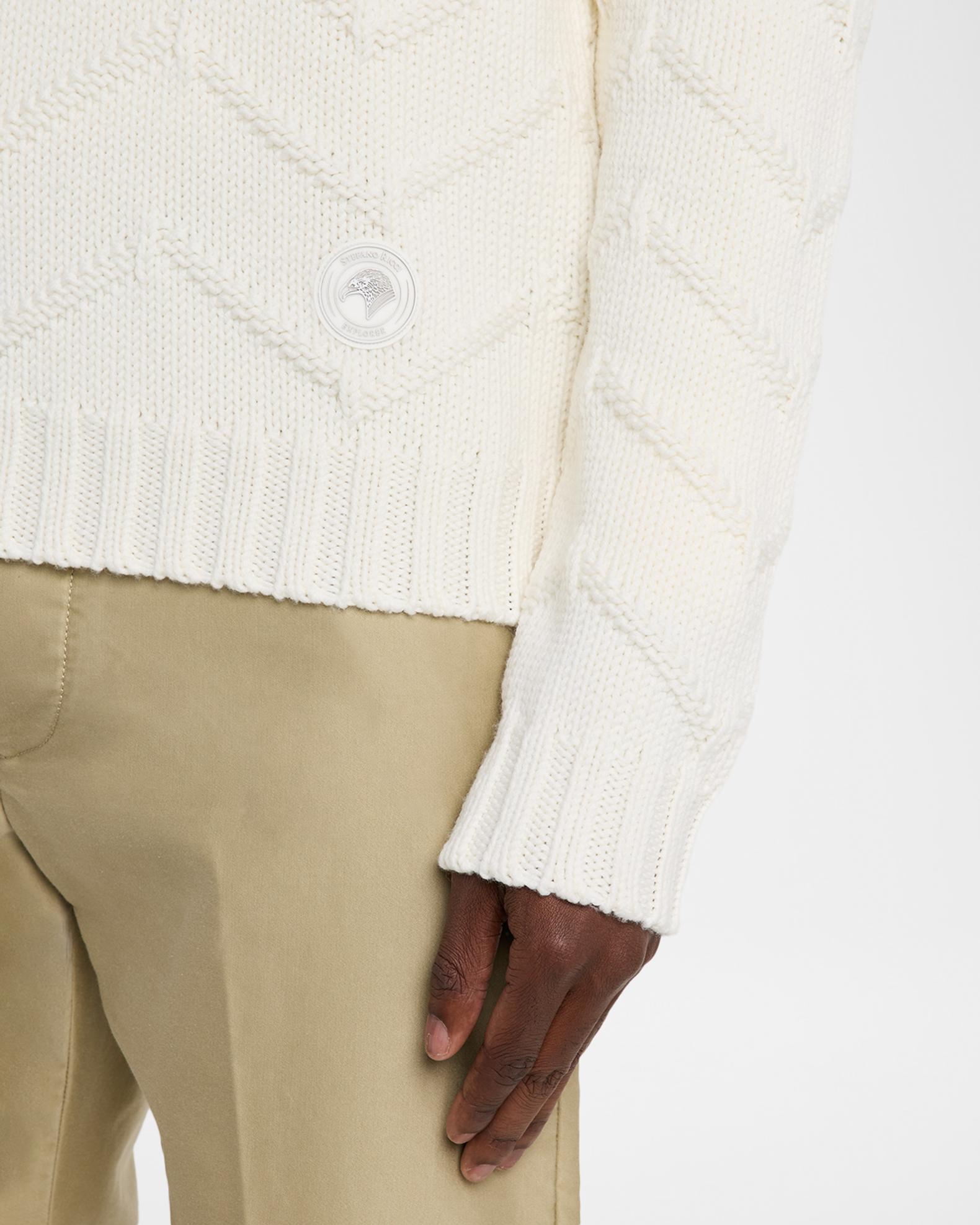 Stefano Ricci Men's Wool Chevron Shawl Knit Sweater | Neiman Marcus