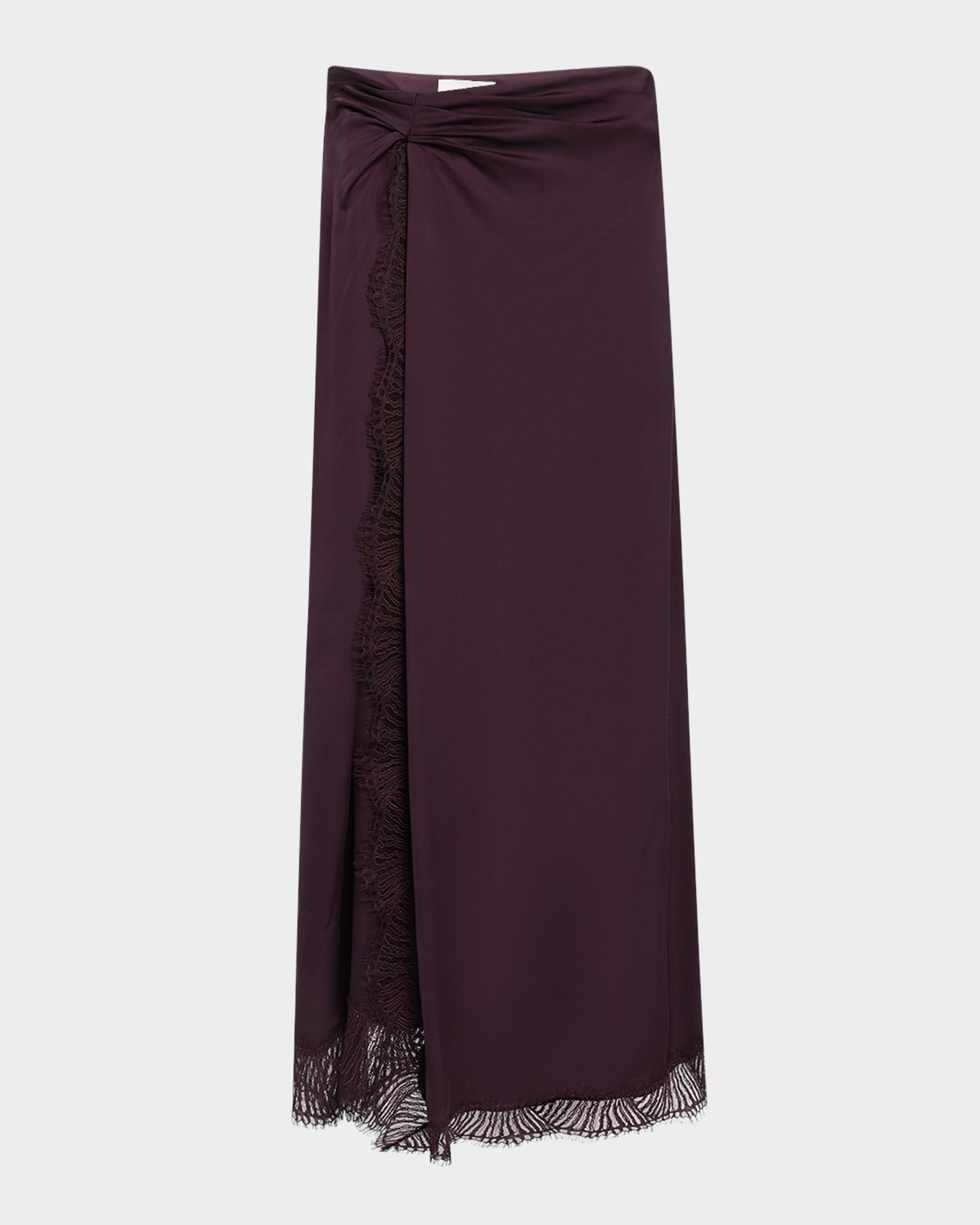 A.L.C. Bella Lace-Trim Midi Skirt | Neiman Marcus