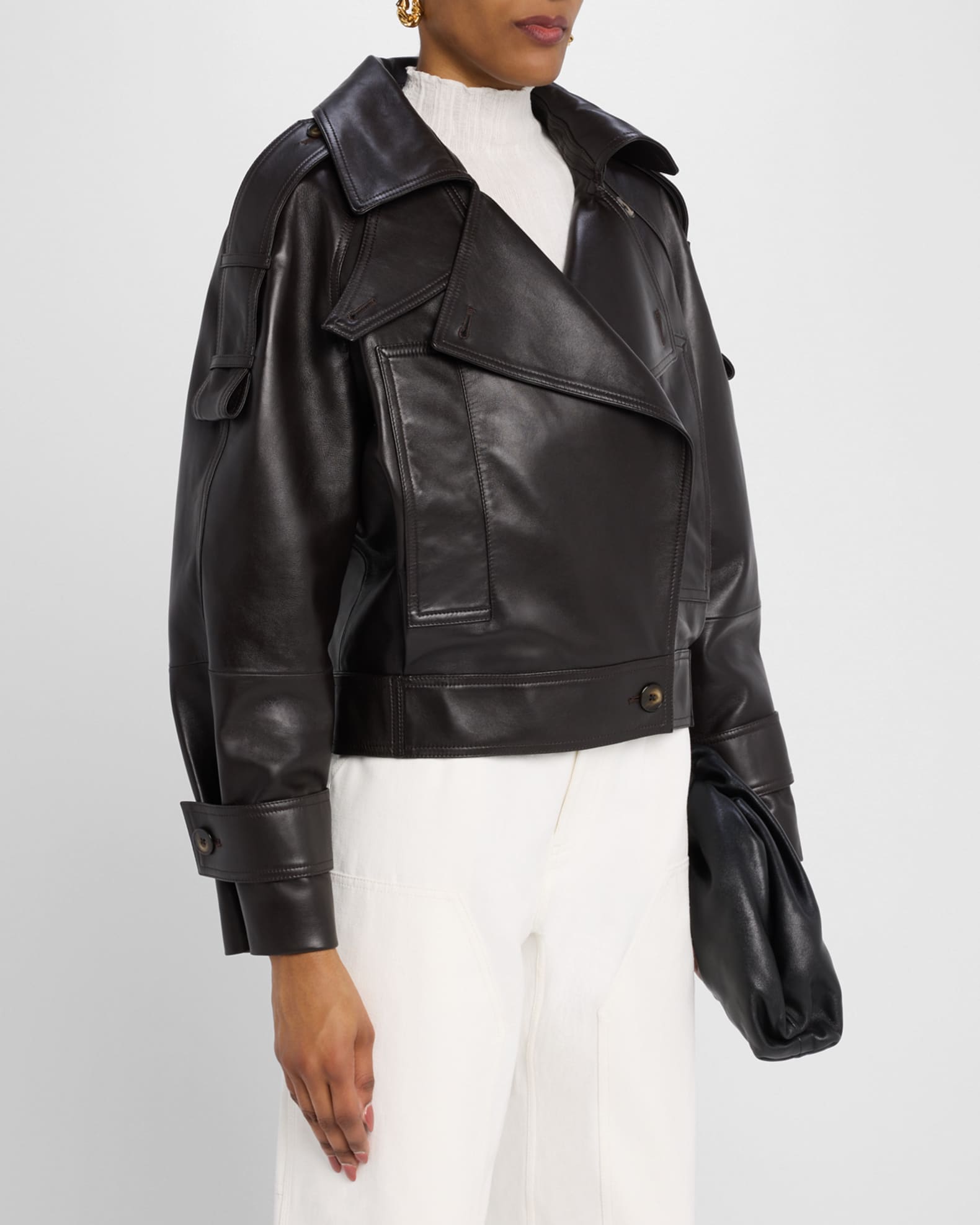 A.L.C. Miles Leather Utility Jacket | Neiman Marcus