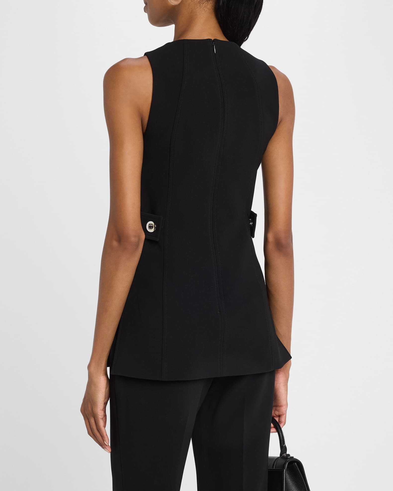 knee length dresses for ladies GISELLE EMBELLISHED CREPE MINI DRESS
