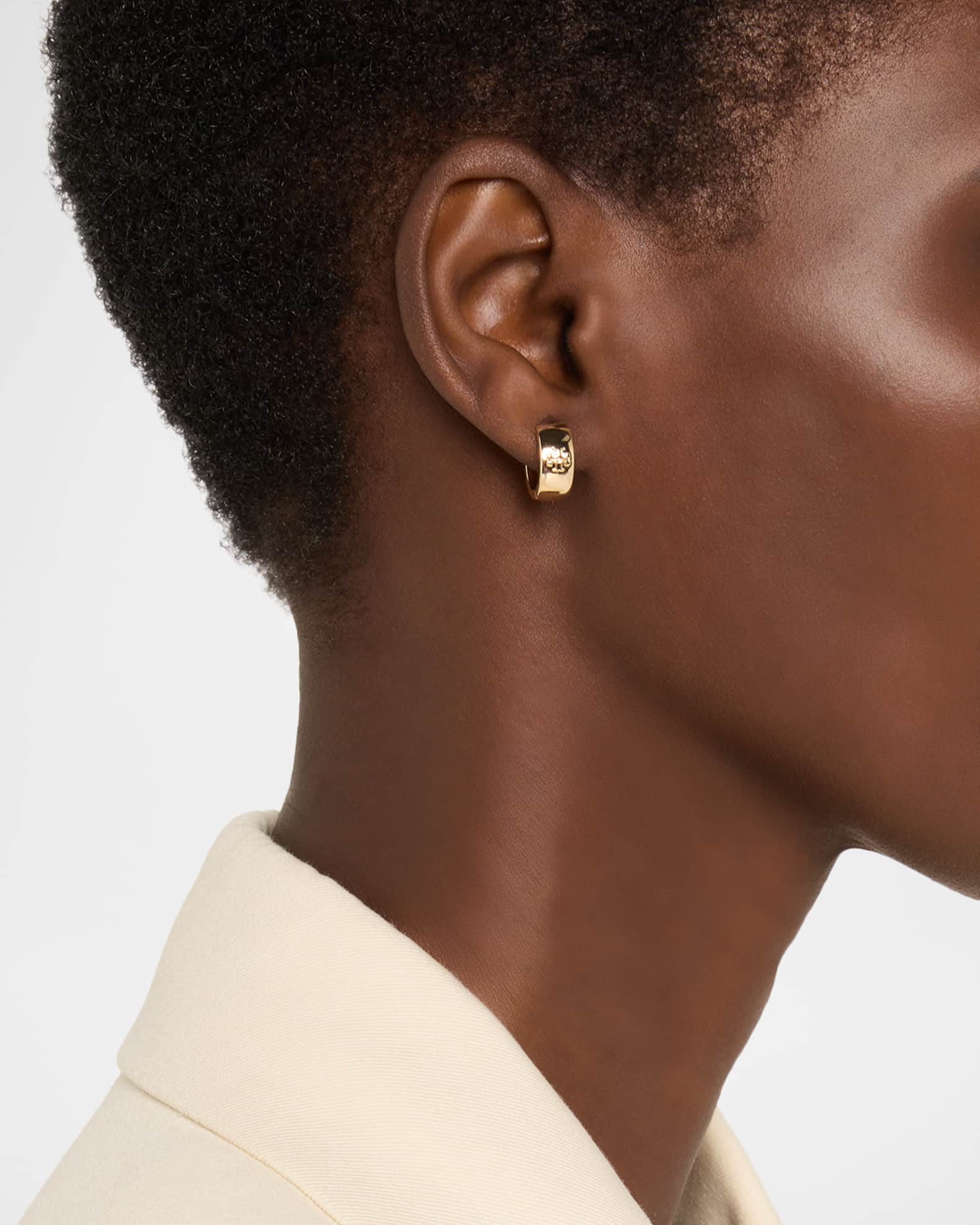 Tory Burch Kira Huggie Earrings | Neiman Marcus