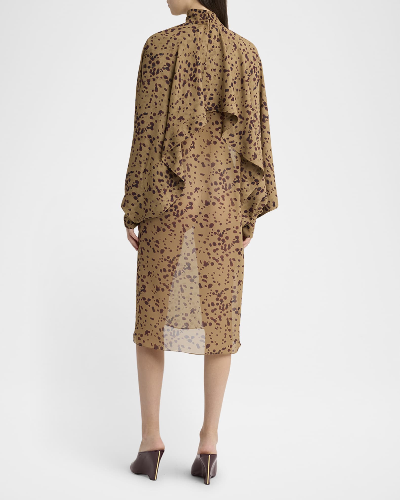 ferragamo silk dress Ferragamo Women Silk dress Brown