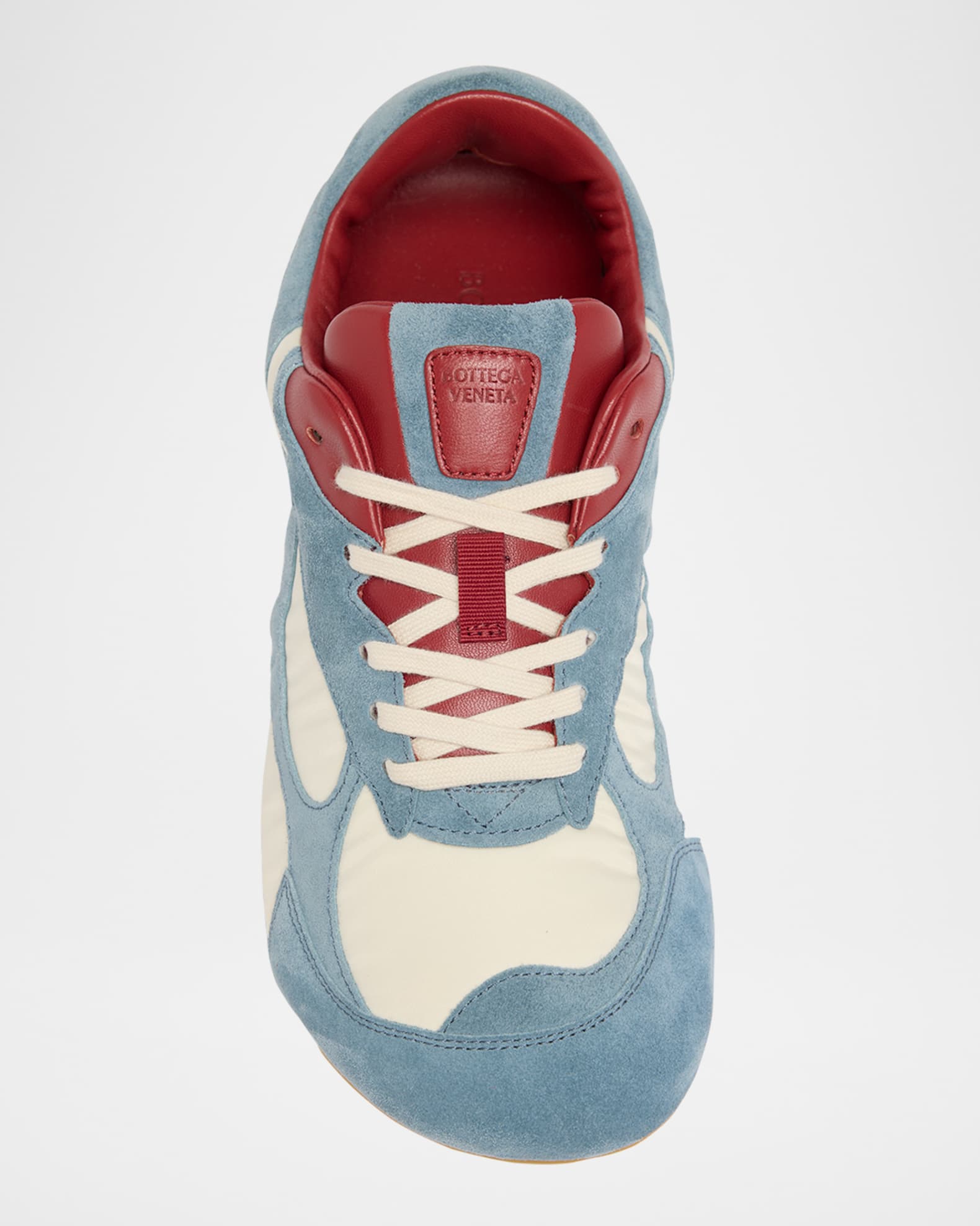 Bottega Veneta Orbit Lite Lace-Up Suede and Nylon Sneakers